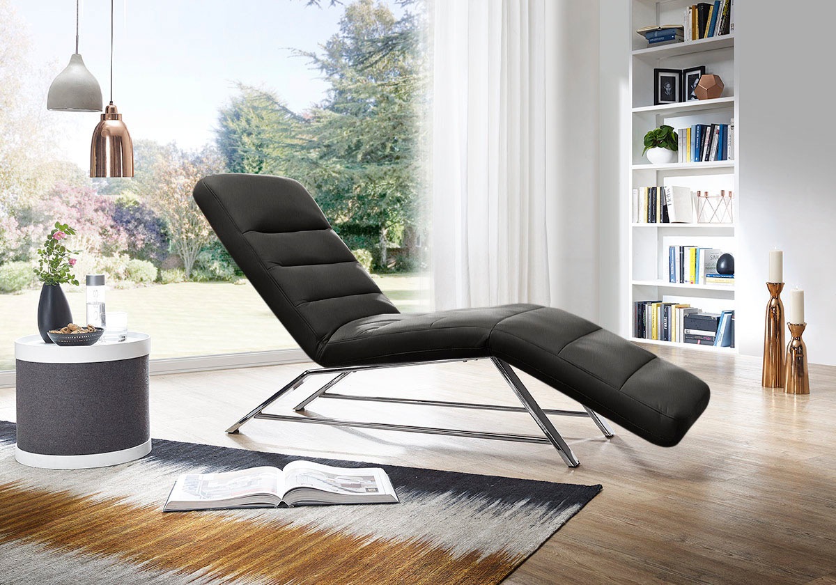 W.SCHILLIG Relaxliege »daily dreams«, Funktionsliege wahlweise mit Motor, Gestell Chrom, Breite 65 cm