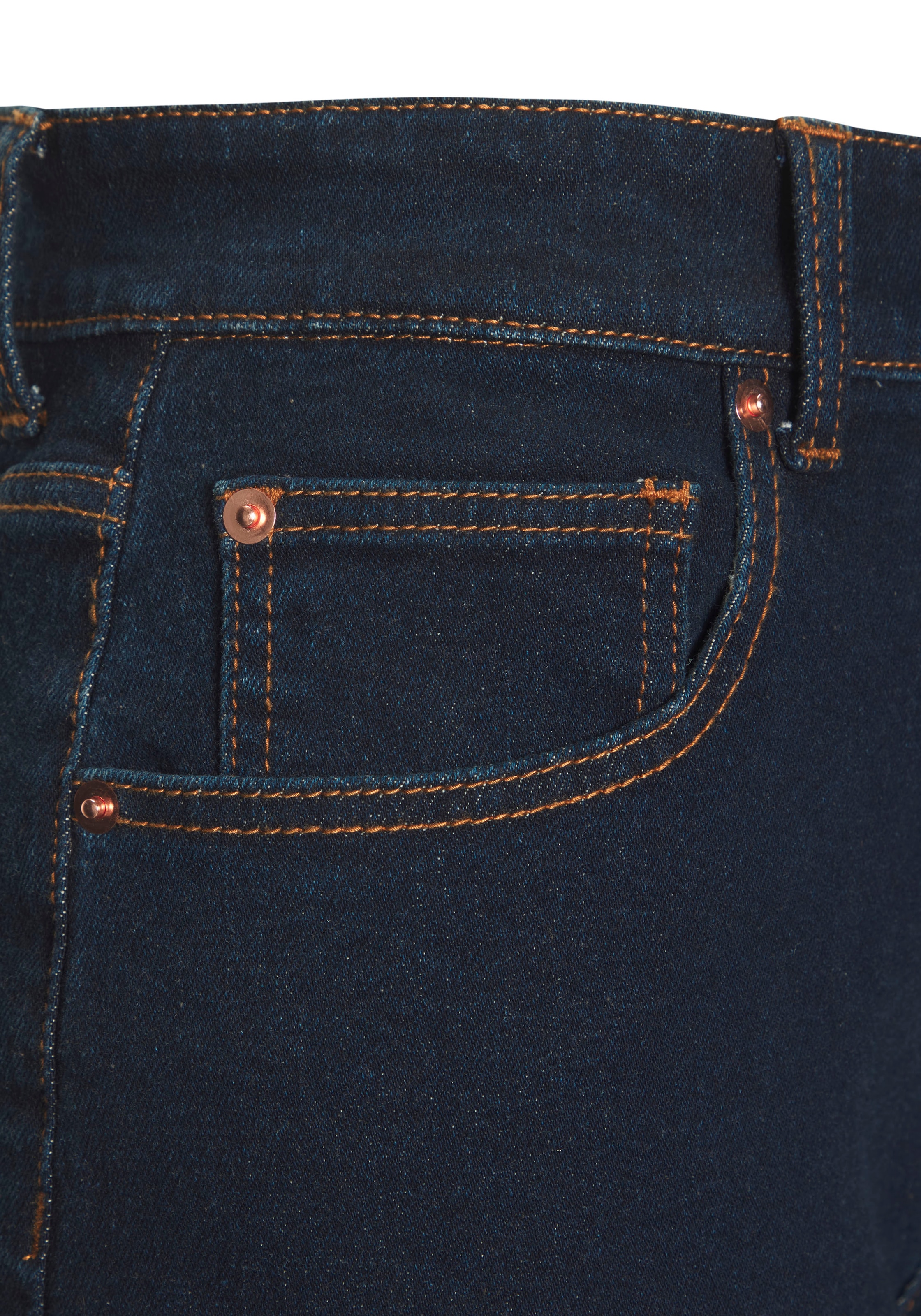 LASCANA 7/8-Jeans, aus Baumwoll-Denim, Straight-Leg
