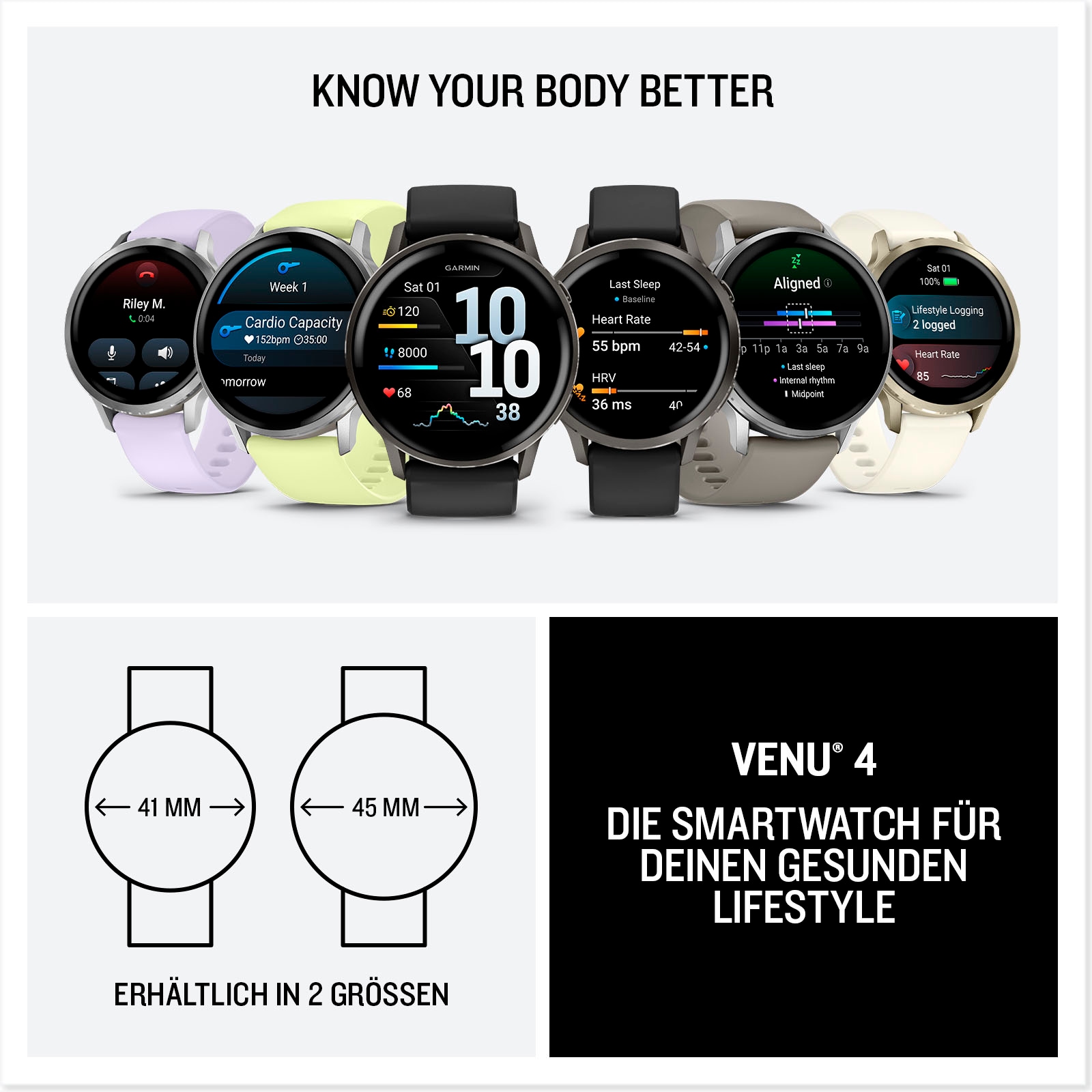 Garmin Smartwatch »Venu 4«(45/ 1,4 ″) Garmin