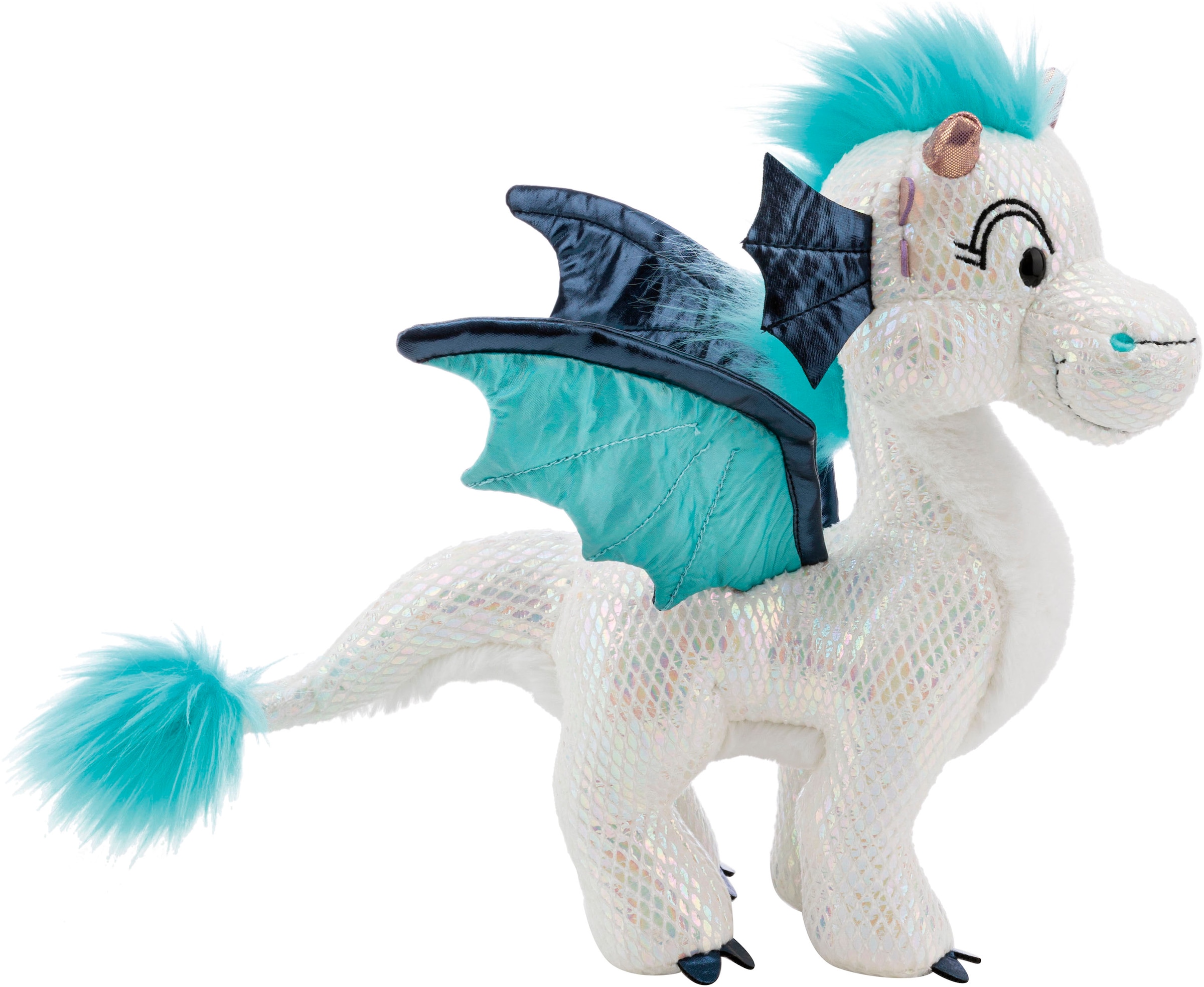 Nici Kuscheltier »Winter, Drache Zafura, 27 cm stehend« sitzend; enthält recyceltes Material