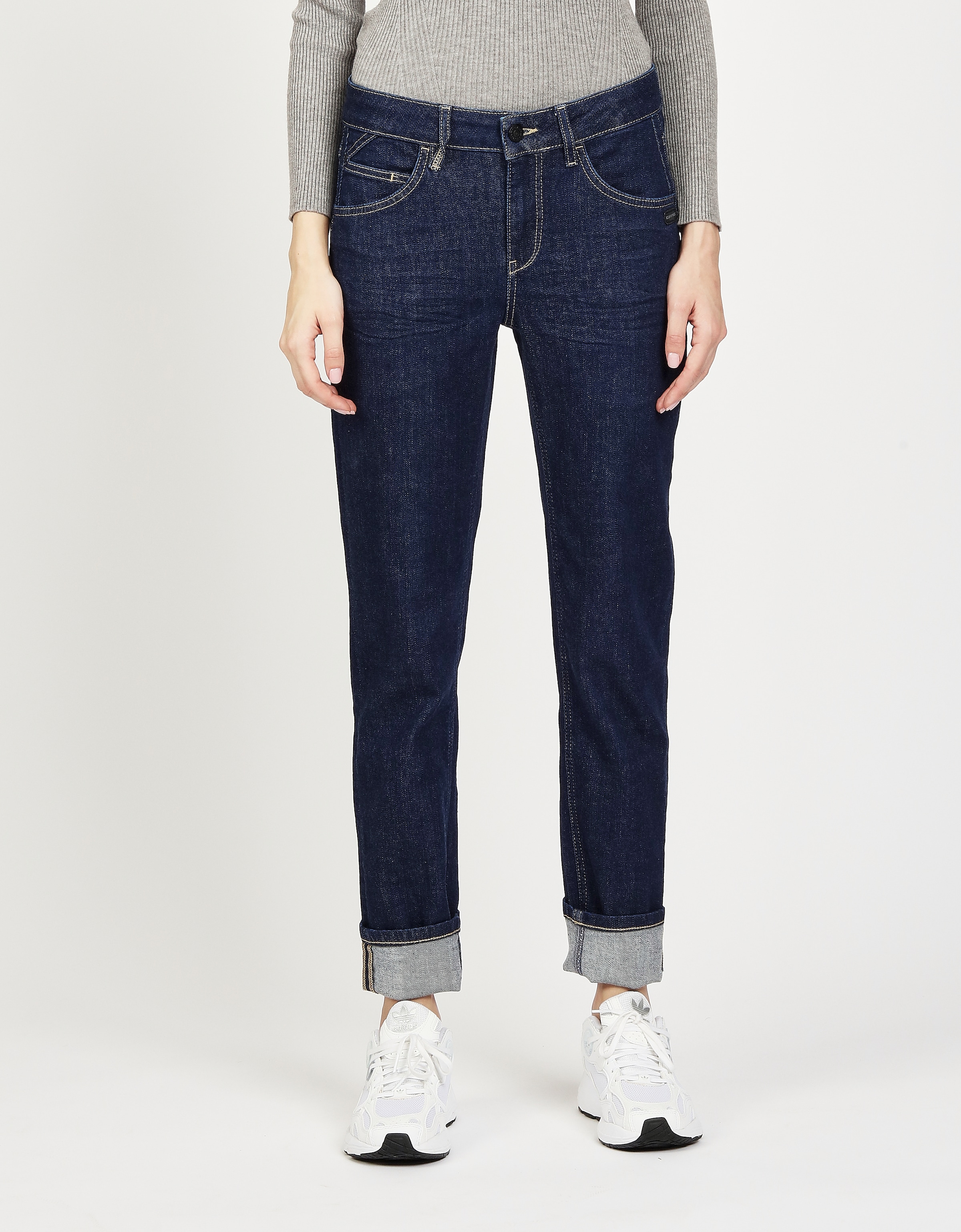 GANG 5-Pocket-Jeans »94JOLINE BOYFRIEND«, in cropped Länge