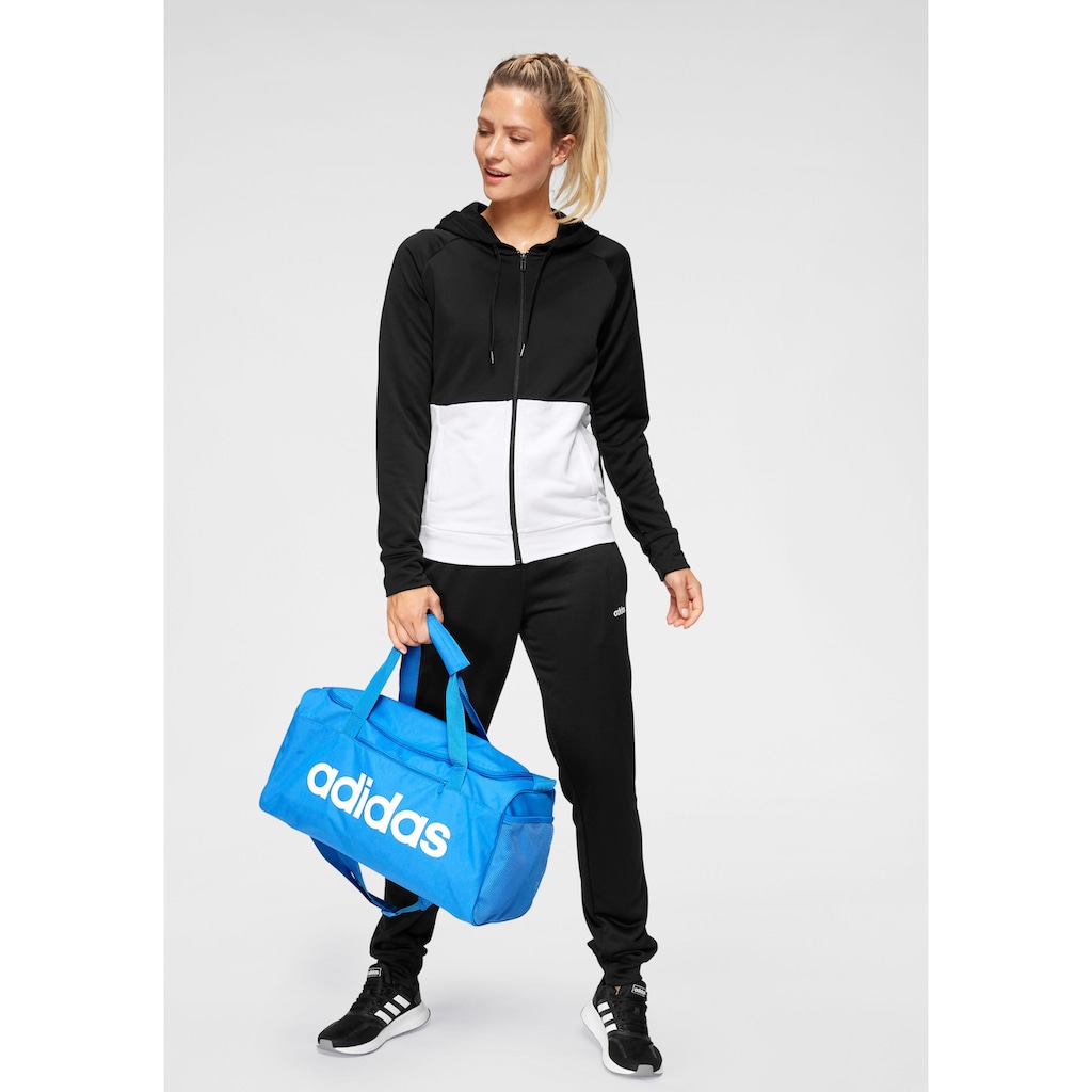 adidas Performance Trainingsanzug »WOMEN TRACKSUIT LINEAR FRENCH TERRY«, (Set, 2 tlg.)