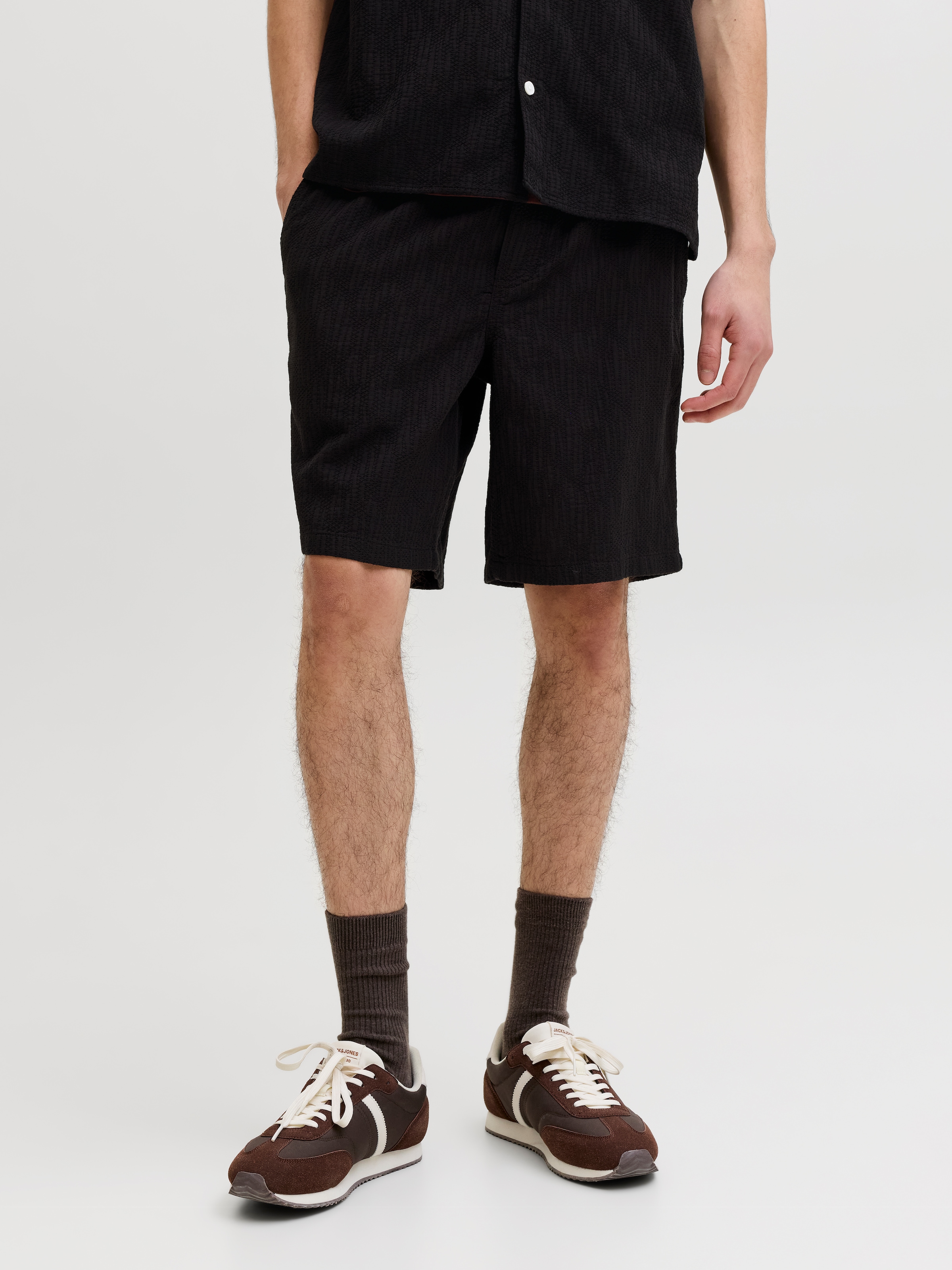 Jack & Jones Shorts »JPSTJAIDEN WAVY JOGGER SHORTS REG SN«  Baumwolle, locker geschnitten