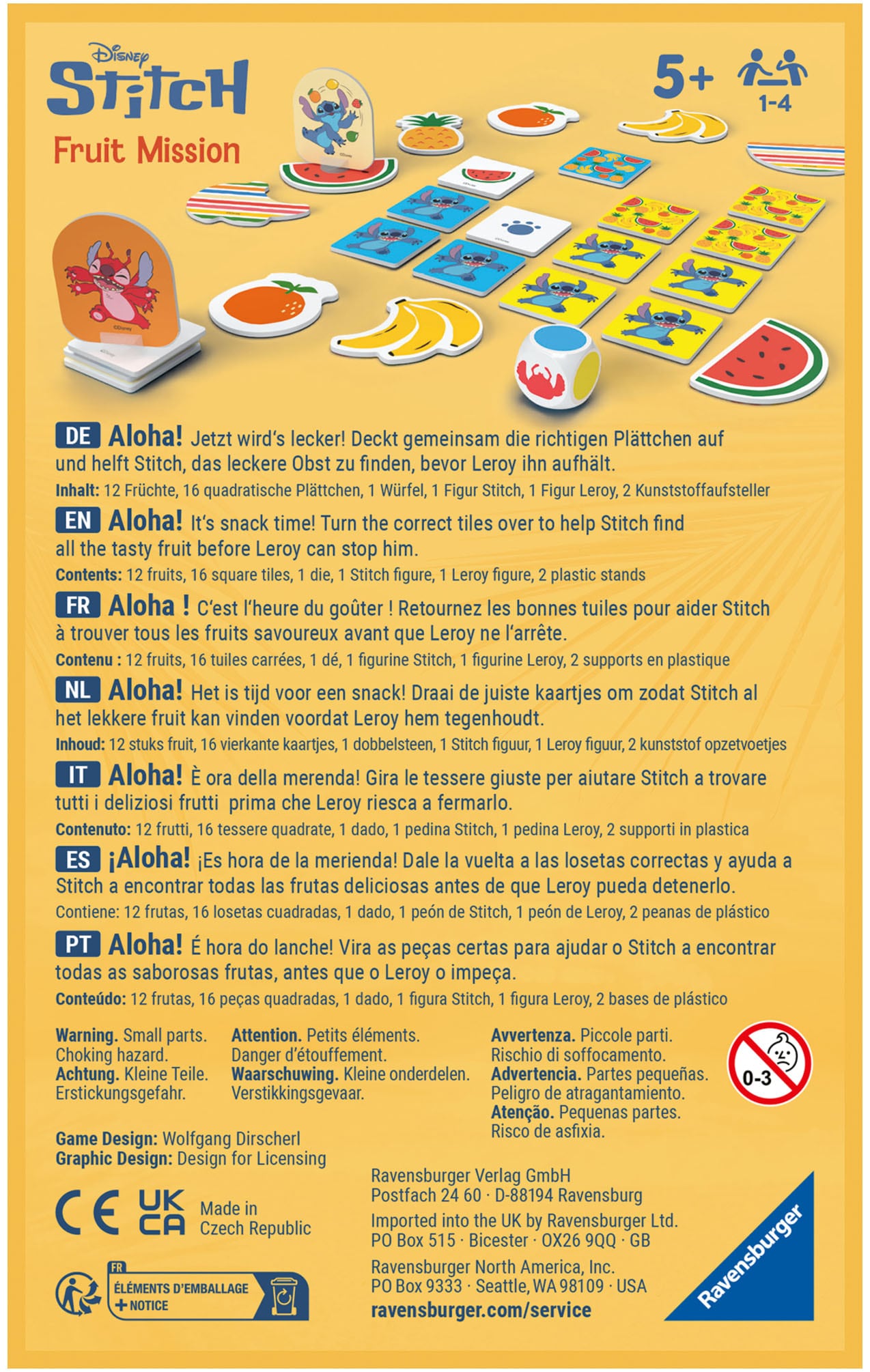 Ravensburger Spiel »Disney Stitch Fruit Mission« Made in Europe