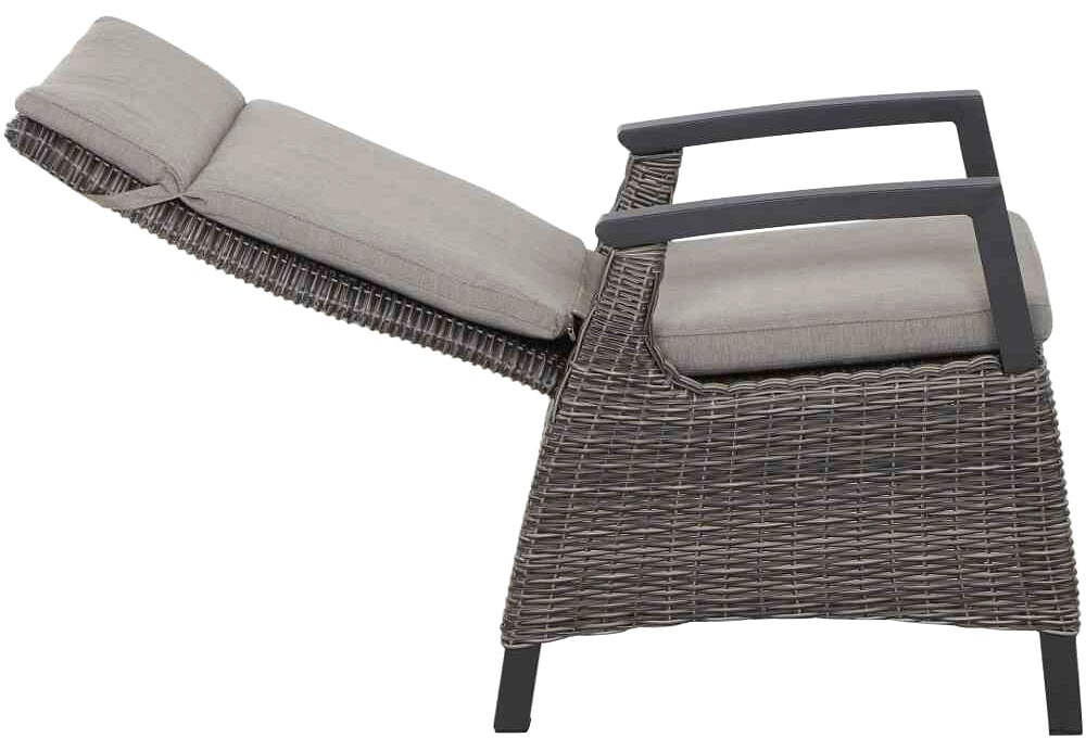 Siena Garden Garten-Essgruppe »Corido«, (7 tlg., 6 Sessel: 72x61x109 cm, Tisch Sincro: 200/260x100x77 cm,inkl. Auflagen), Aluminium, verstellbar, ausziehbar, geeignet für 6 bis 8 Personen
