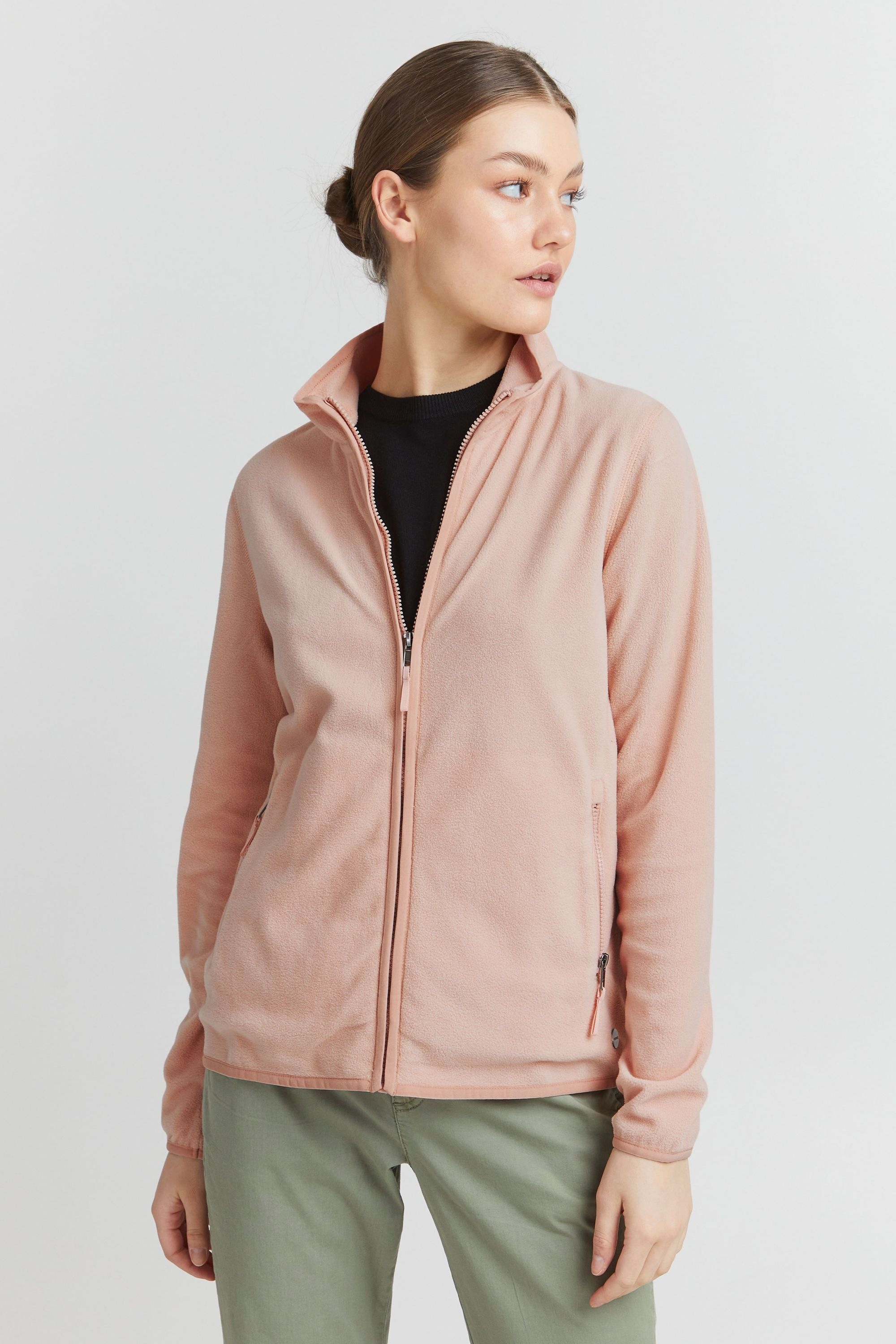 OXMO Fleecejacke »Fleecejacke OXRikka«, ohne Kapuze