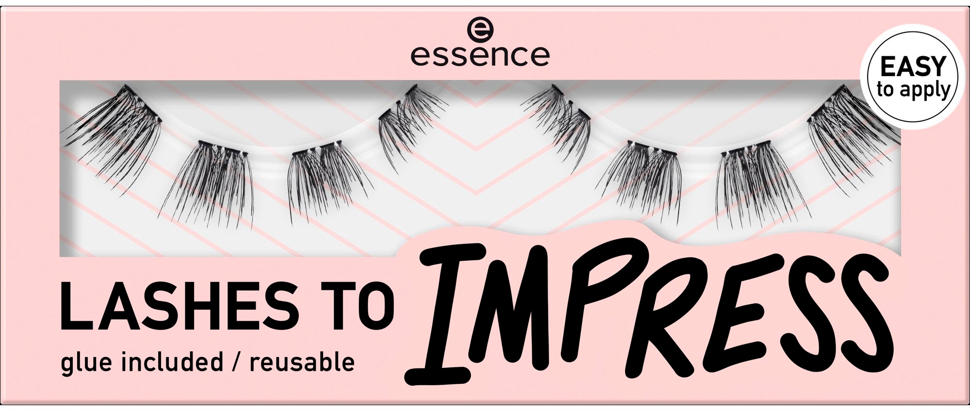 Essence Einzelwimpern »LASHES TO IMPRESS«, (3tlg. Set), mit Wimpernkleber