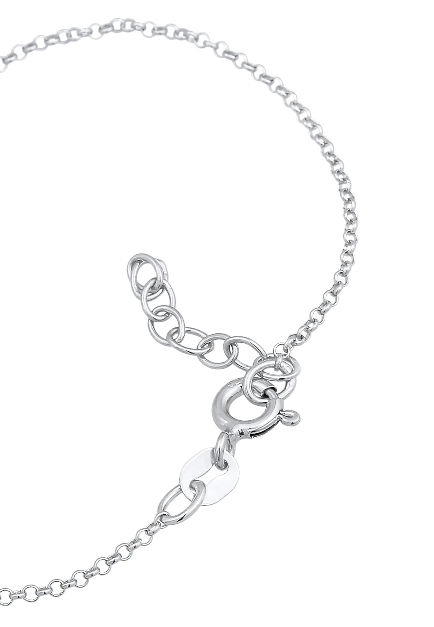 Elli Armkette »Armband Mädchen Kreuz Zirkonia Symbol 925 Silber«