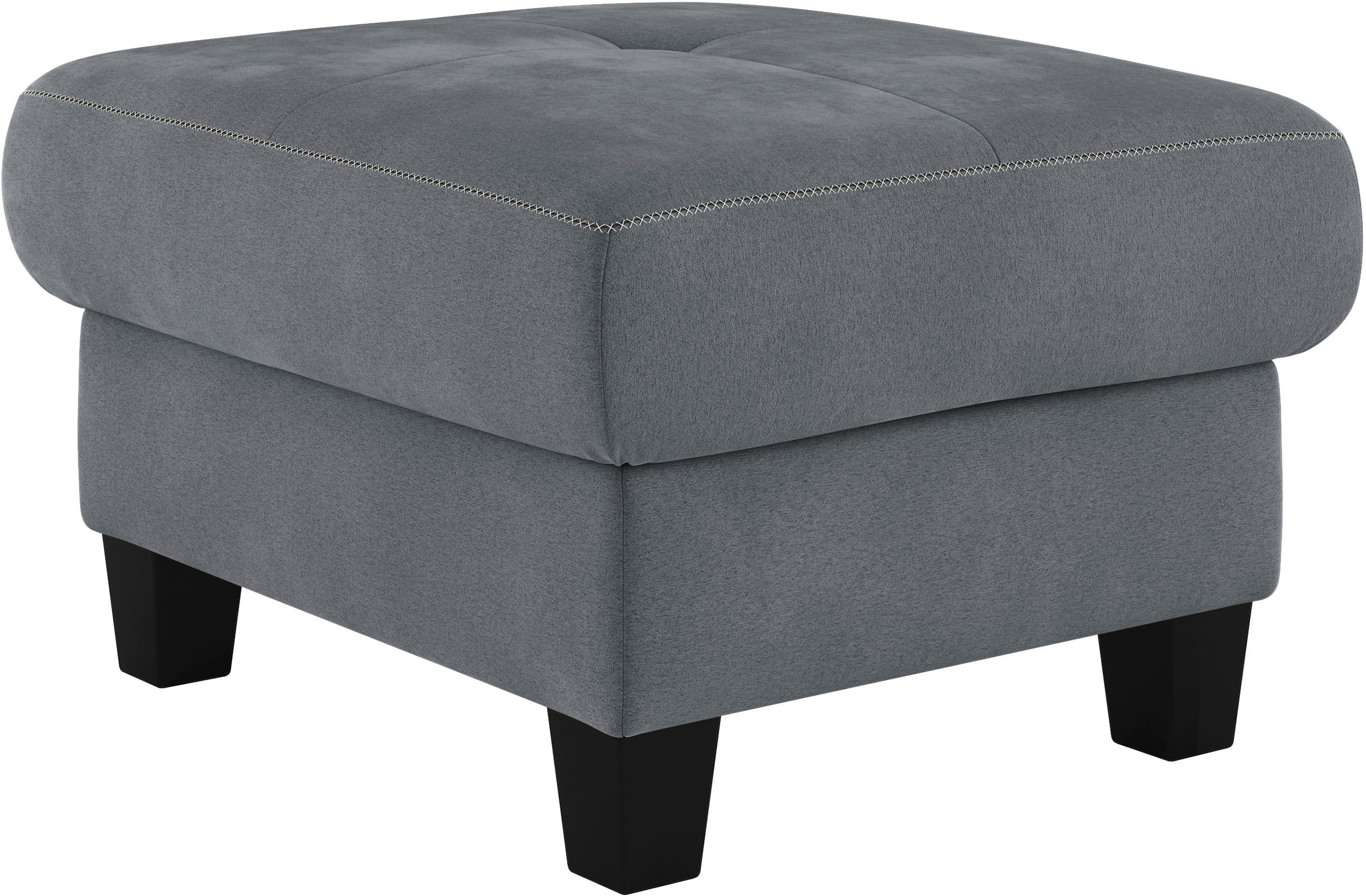 Home affaire Polsterhocker »Varese« Kreuznaht in beige