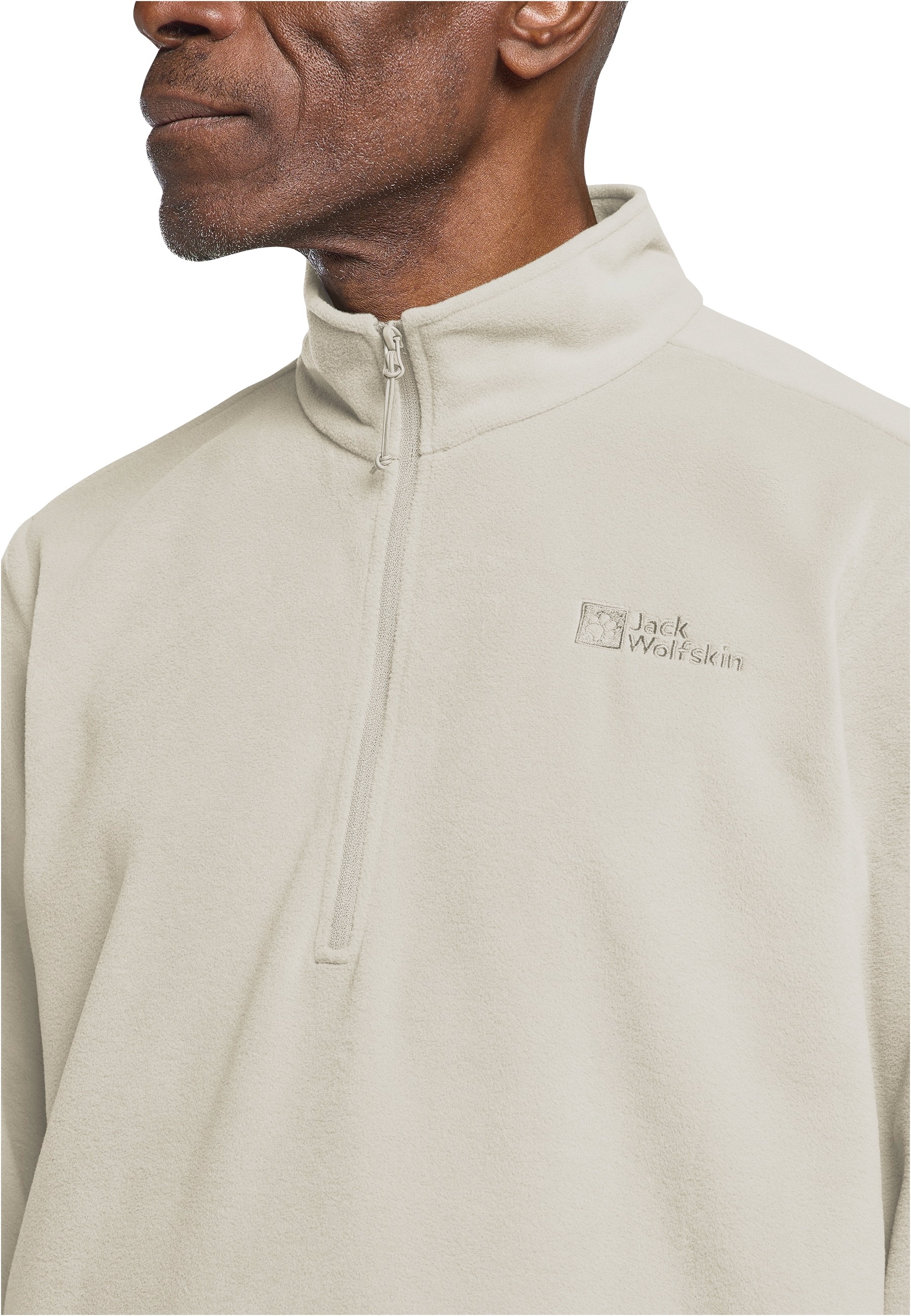 Jack Wolfskin Fleecepullover »TAUNUS HZ M«, aus recyceltem Polyester, atmungsaktiv