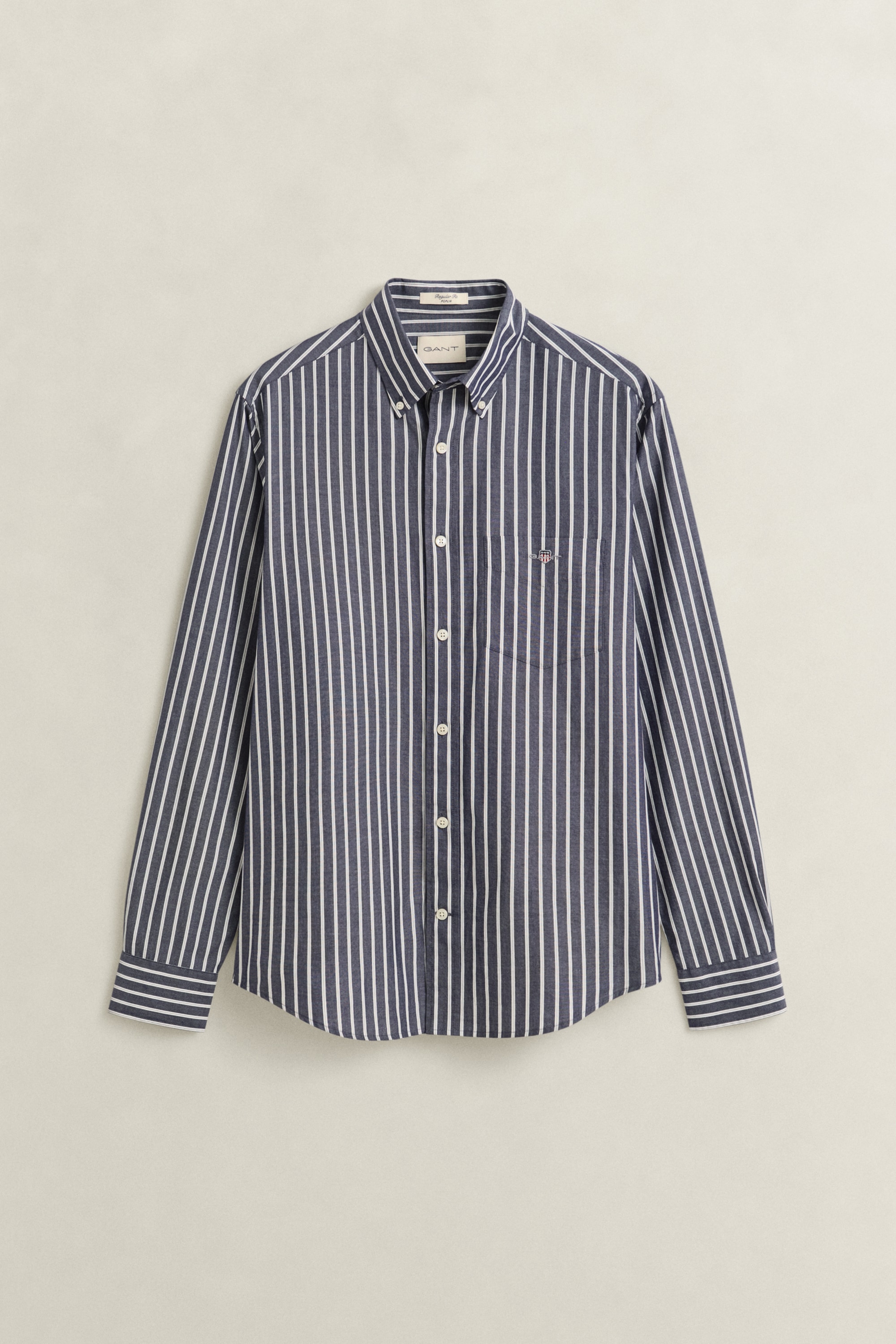 Gant Langarmhemd »REGULAR POPLIN STRIPE« Button-down-Kragen, gestreift, regular fit