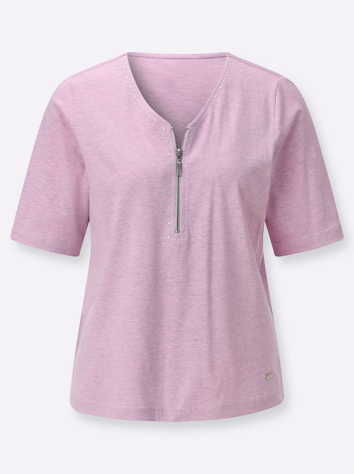 Casual Looks Kurzarmshirt »V-Shirt« 1 tlg.