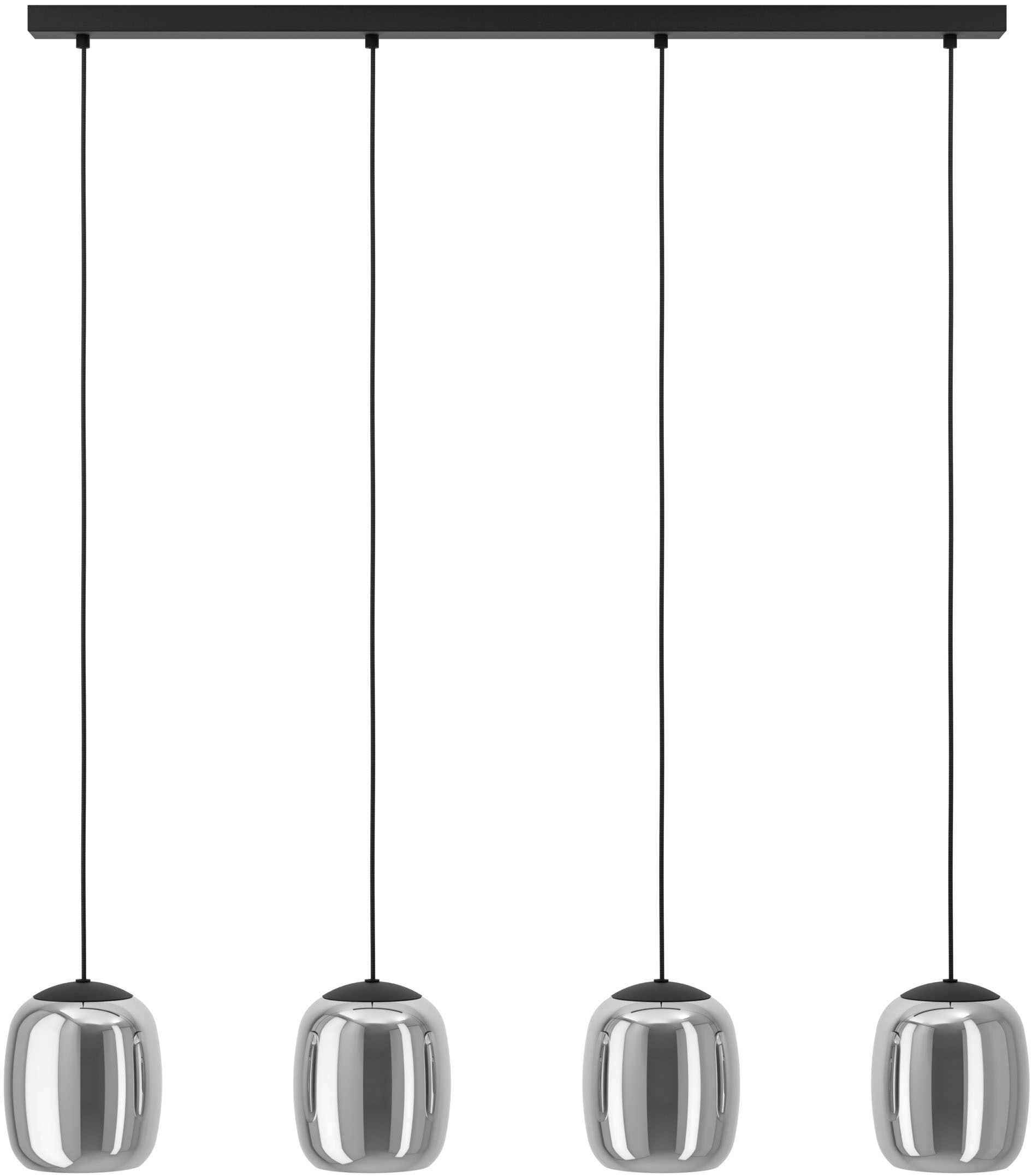 EGLO Hängeleuchte »CIAMPINO Pendellampe - Stahl - E27 - 4X28W - IP20« E27 1 Stk. Hängelampe, Deckenlampe, Wohnzimmer, Esszimmer, L97,5 x B15 x H110 cm