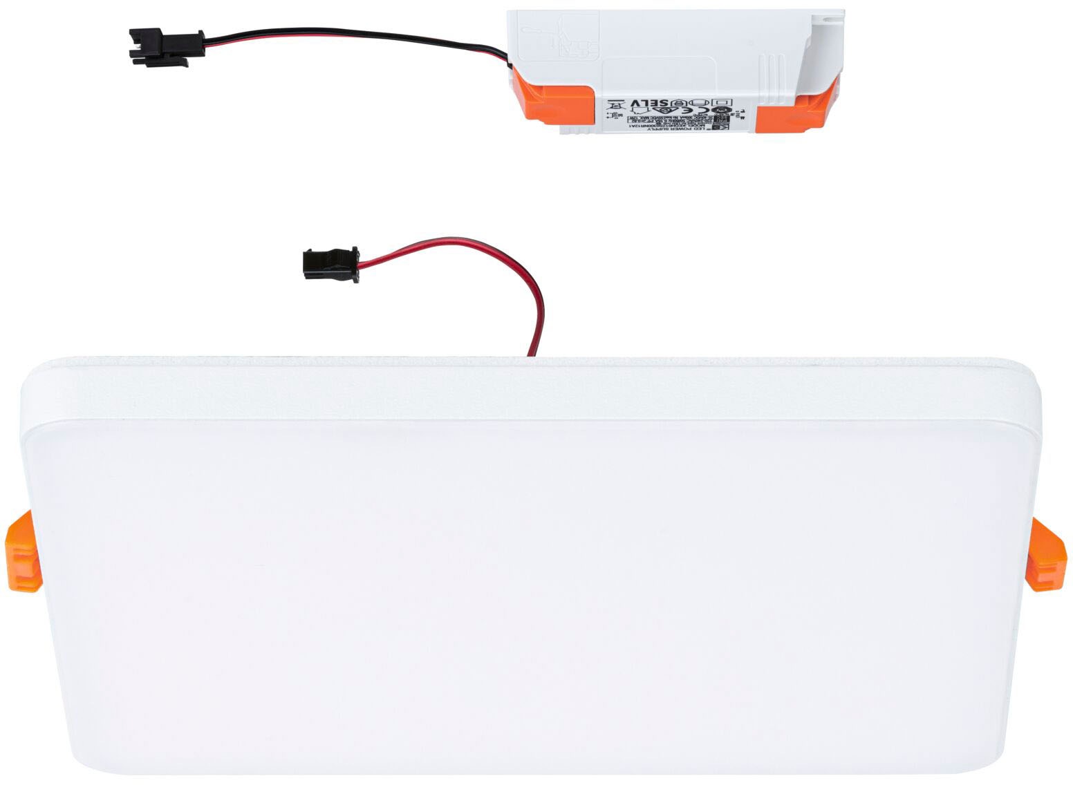 Paulmann LED Einbauleuchte »Veluna VariFit Edge IP44 eckig 160x160mm 1100lm 4000K Weiß«, 1 flammig, LED Einbaupanel IP44 eckig 160x160mm 1100lm 4000K Weiß