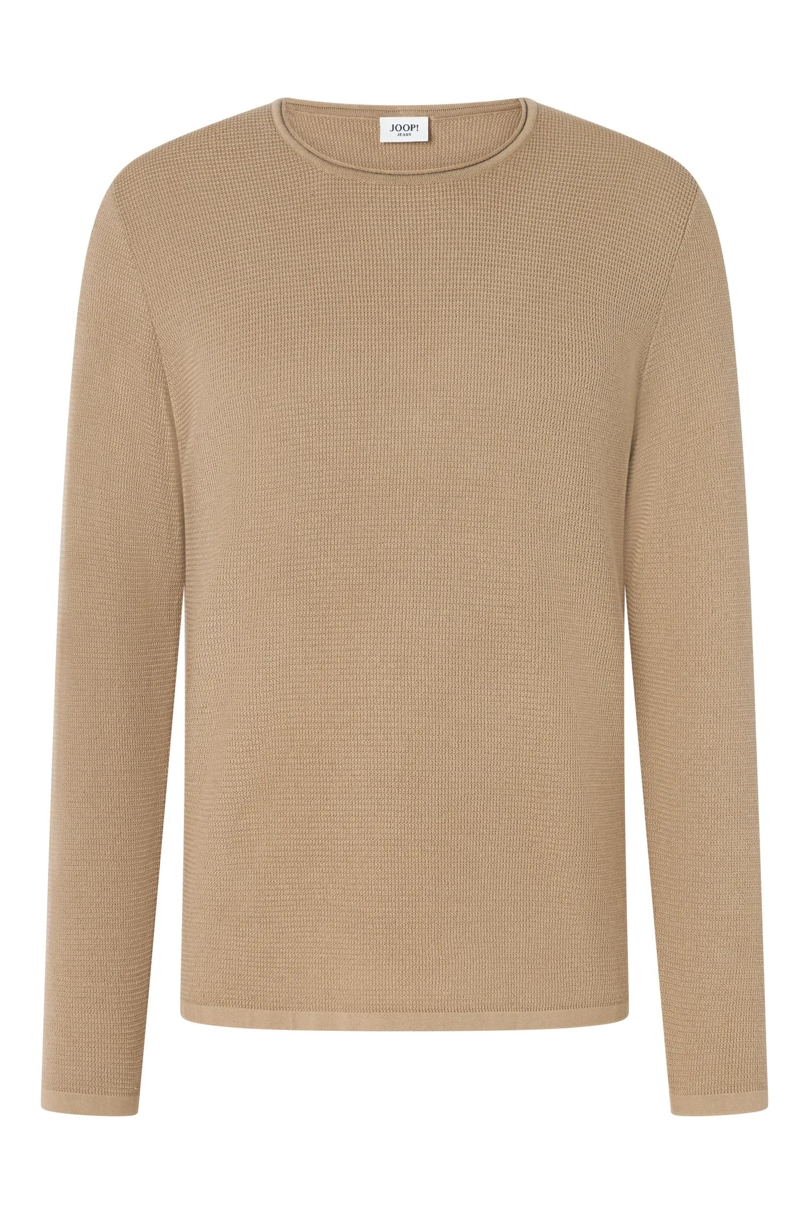 Joop Jeans Rundhalspullover »Svenor« mit feinem Strukturmuster
