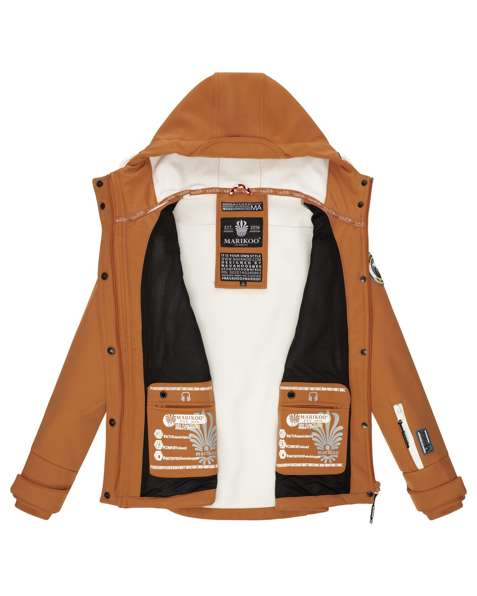 Marikoo Softshelljacke »Marikoo Kleinezicke Damen Softshell Jacke B864«