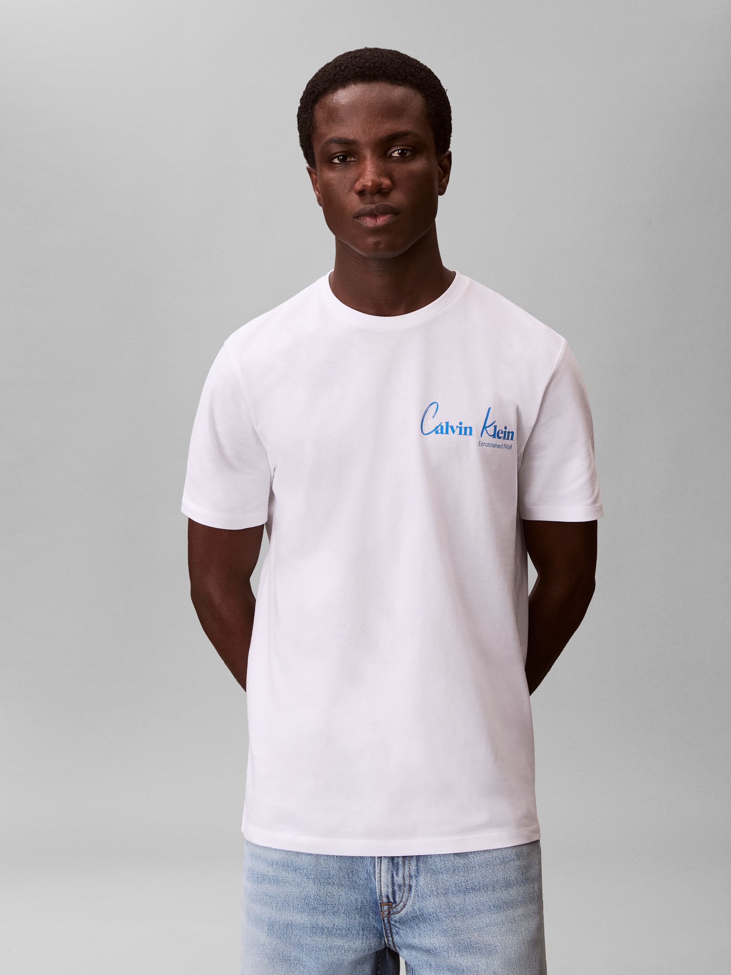 Calvin Klein Jeans T-Shirt »JEANS GRAPHICS« Regular fit mit Markenprint