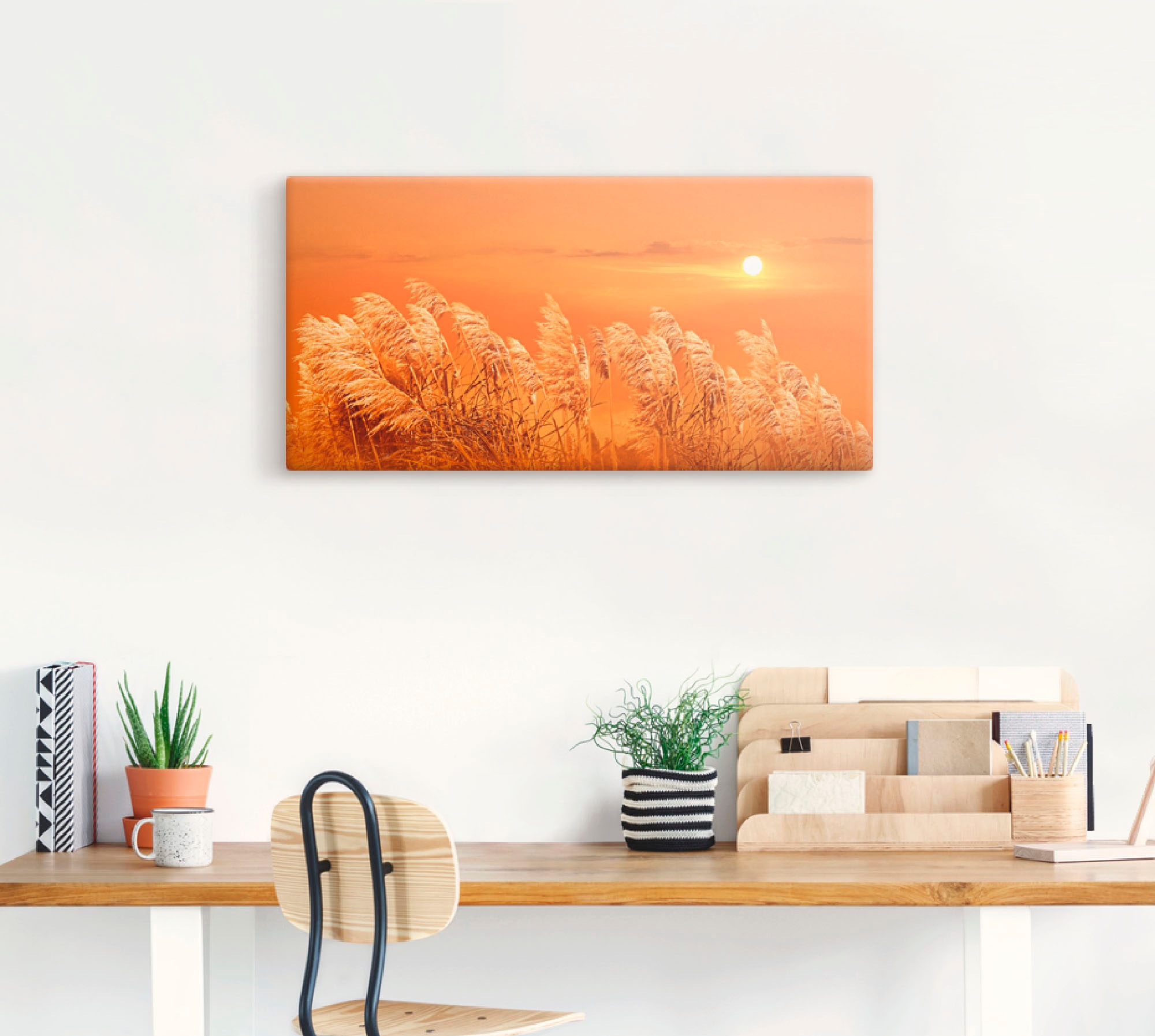 Artland Wandbild »Im Wind«, Gräser, (1 St.), als Leinwandbild in verschied. Größen