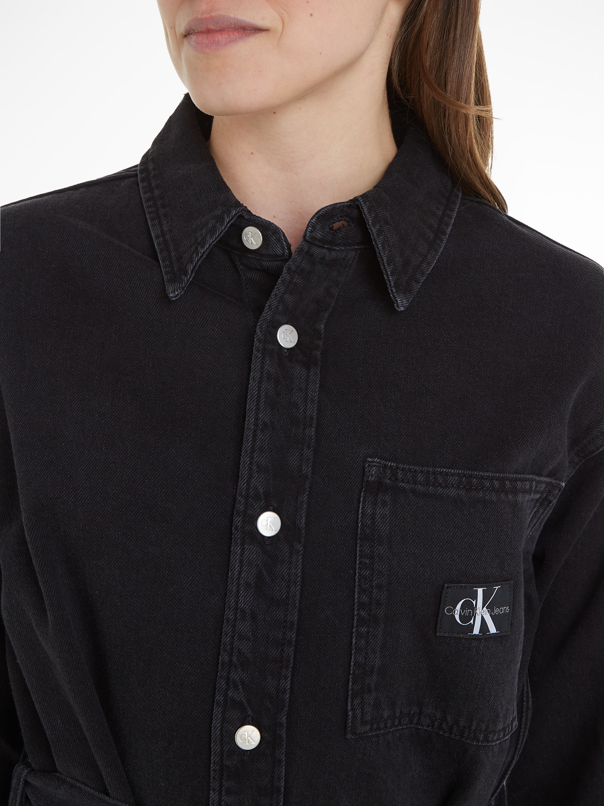 Calvin Klein Jeans Jeanskleid »BELTED UTILITY DENIM SHIRT DRESS«