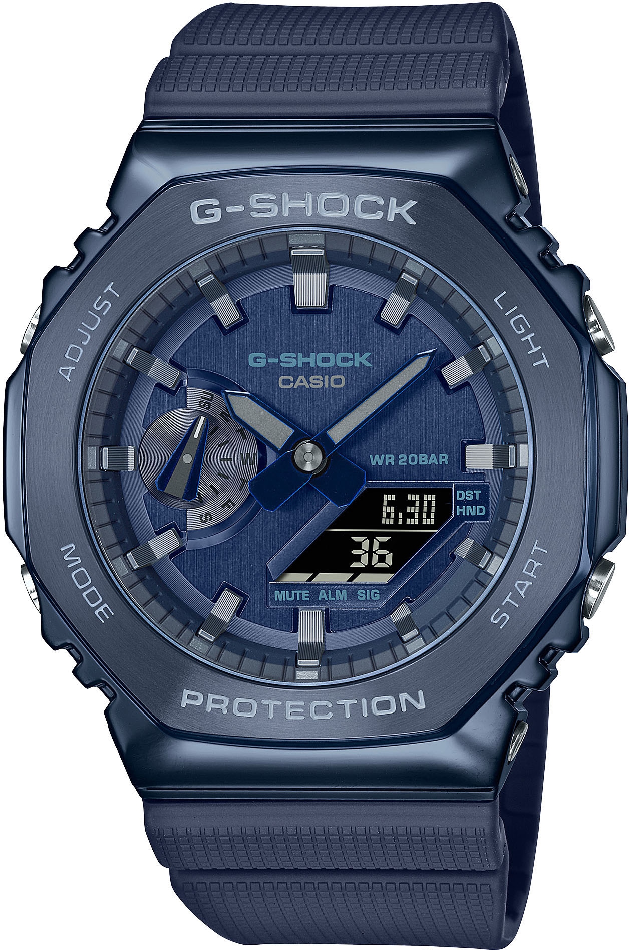 CASIO G-SHOCK Chronograph »GM-2100N-2AER«, Quarzuhr, Armbanduhr, Herrenuhr, digital, bis 20 bar wasserdicht
