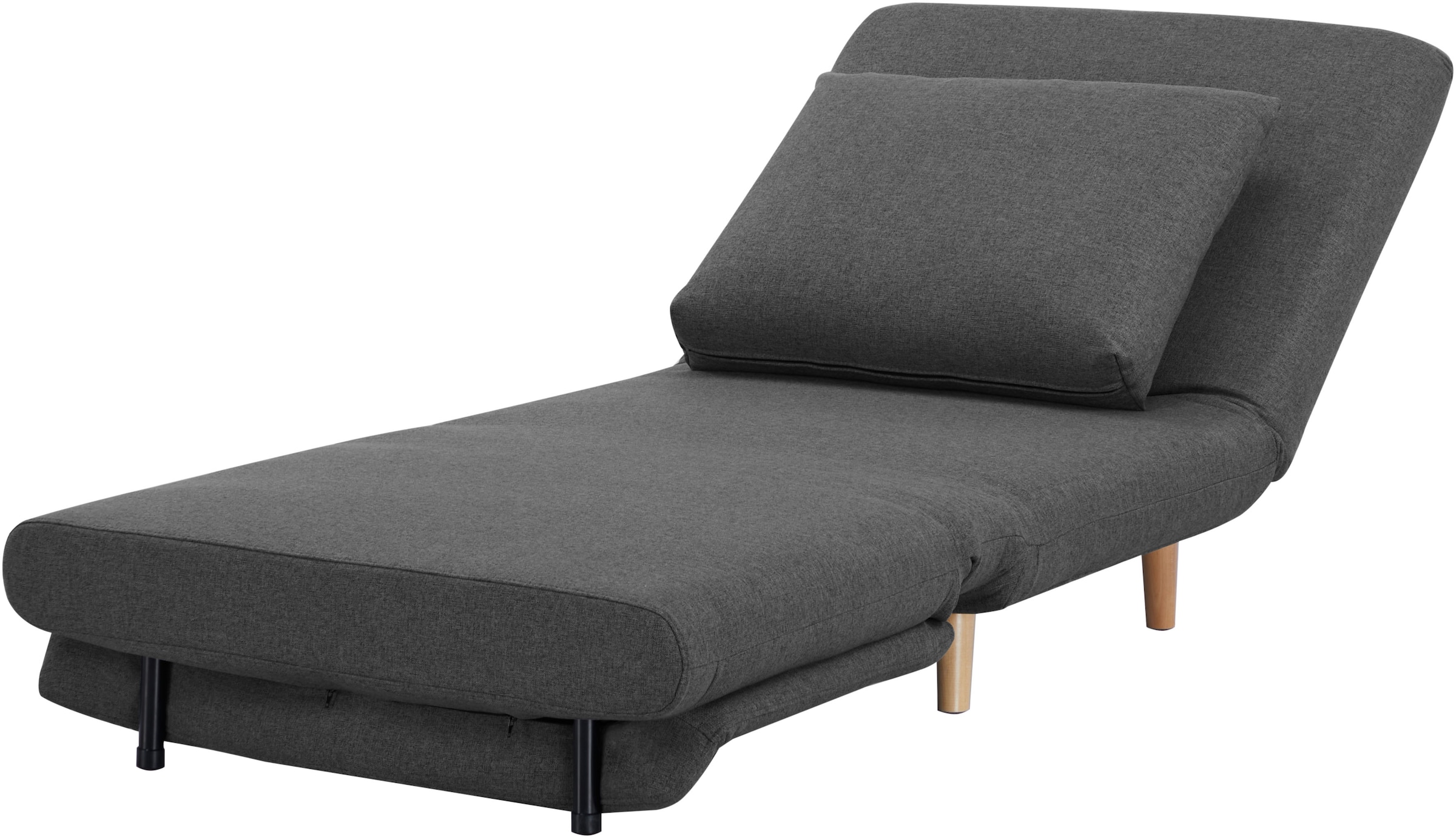 INOSIGN Loungesessel »AINSLEY mit Relax- und Schlaffunktion«, wandelbar zum Gästebett, Schlafsofa im pflegeleichten Webstoff