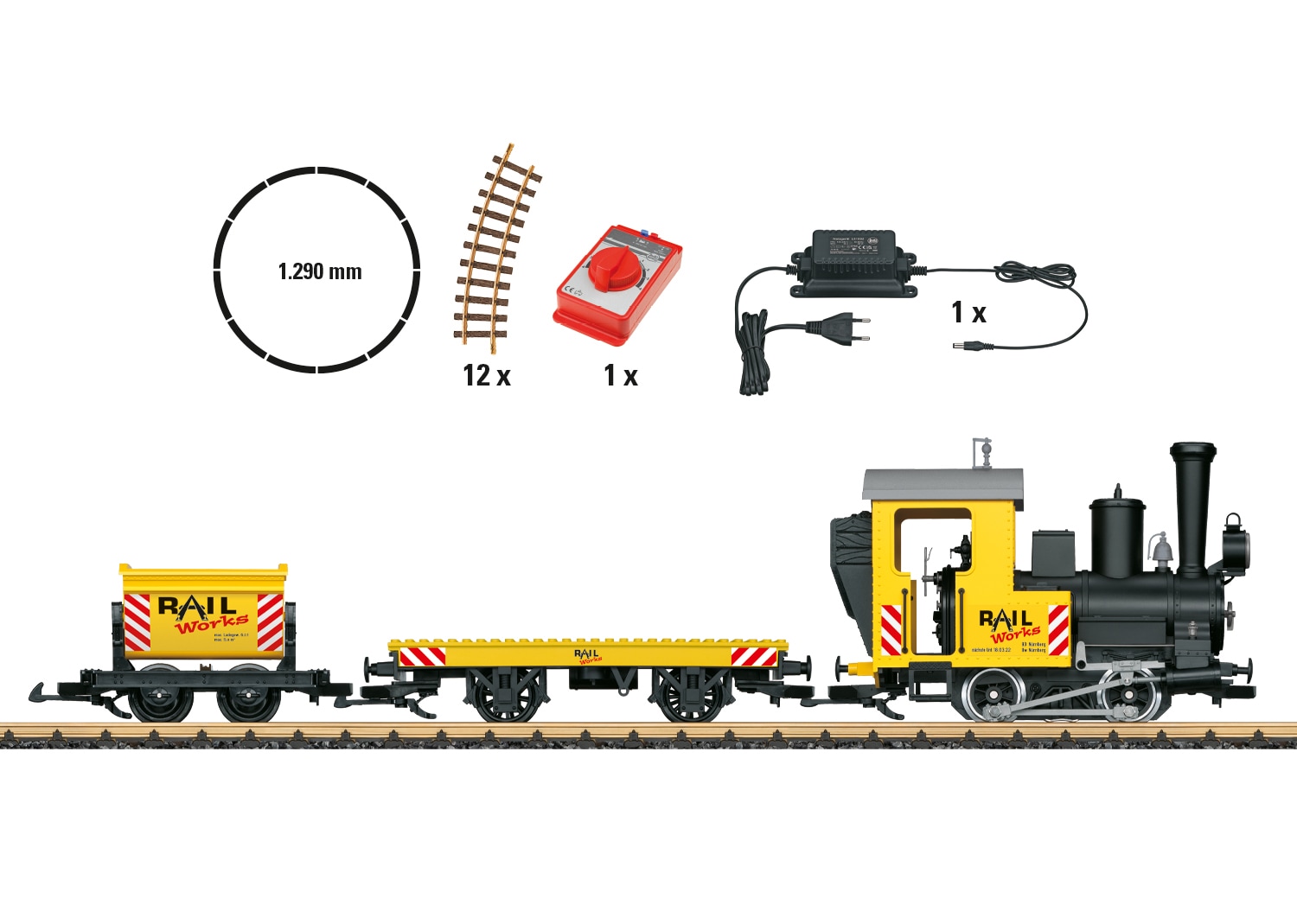 LGB Modelleisenbahn-Set »LGB, Startset Baustelle - L70504« mit Licht