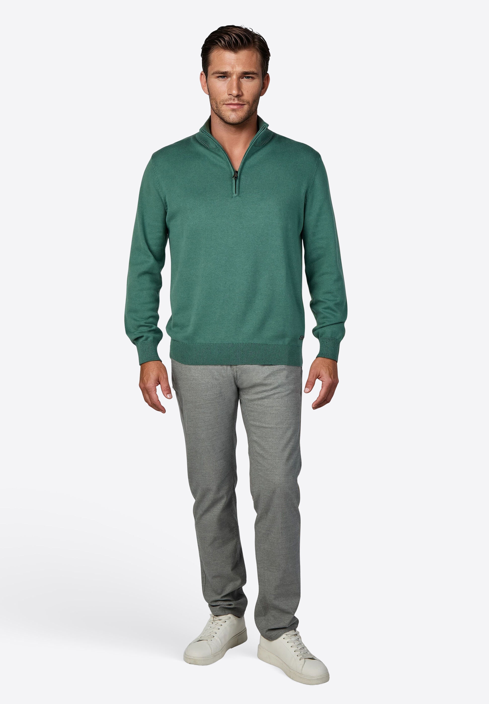 Pierre Cardin Rollkragenpullover »Pierre Cardin Pullover« mit Reißverschluss
