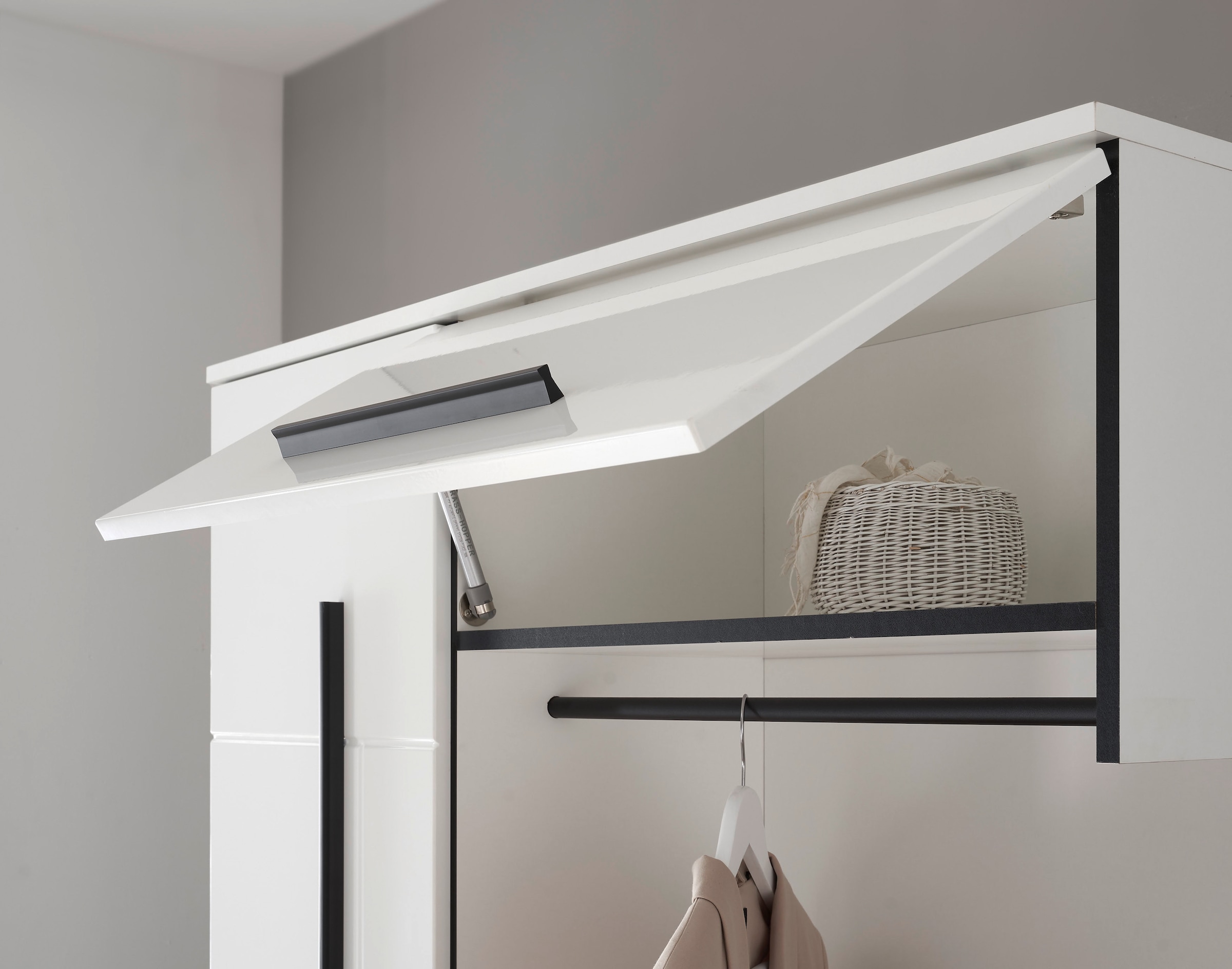 Home affaire Kompaktgarderobe »Cantara Flurgarderobe, modern, 2 Farben, 111 cm breit« vielseitig einsetzbar, unterschiedliche Stauraummöglichkeiten