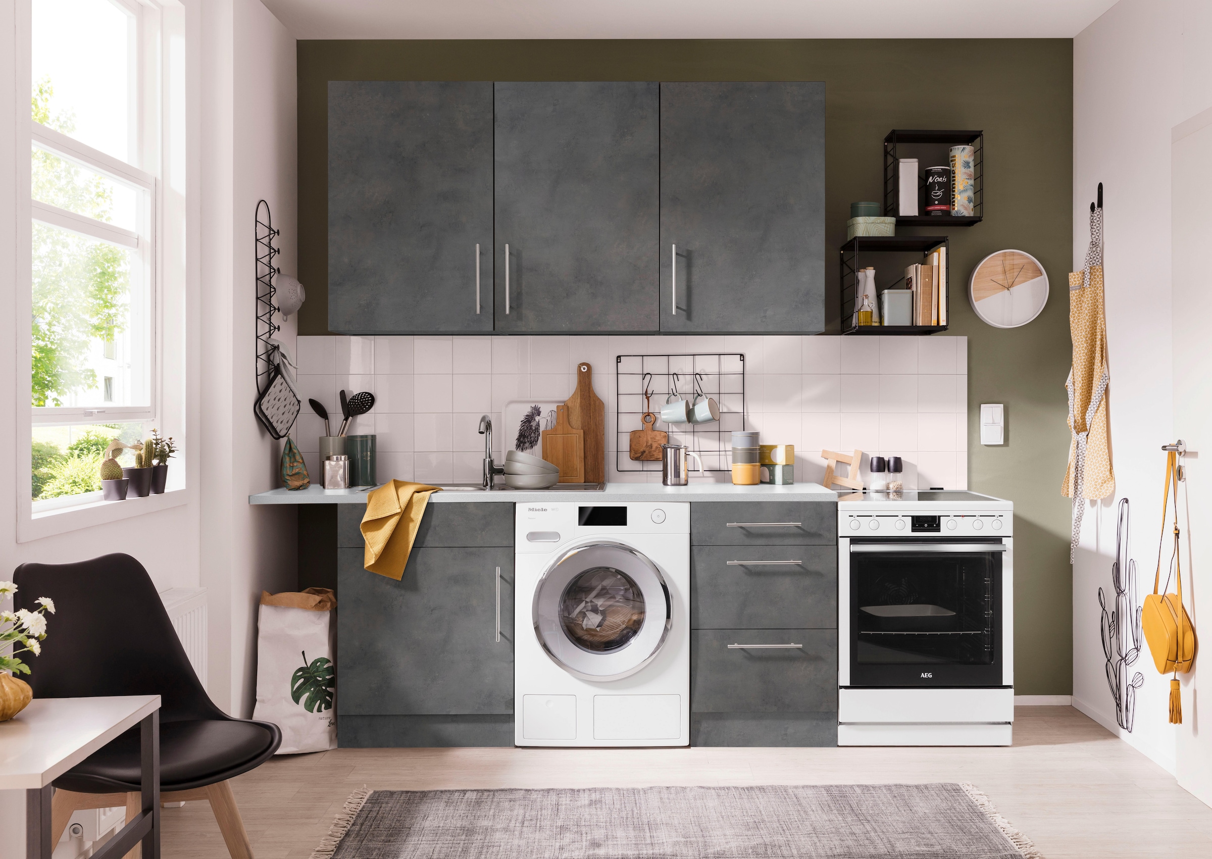 wiho Küchen Unterschrank »Cali« 50 cm breit, mit 2 großen Auszügen ohne Arbeitsplatte