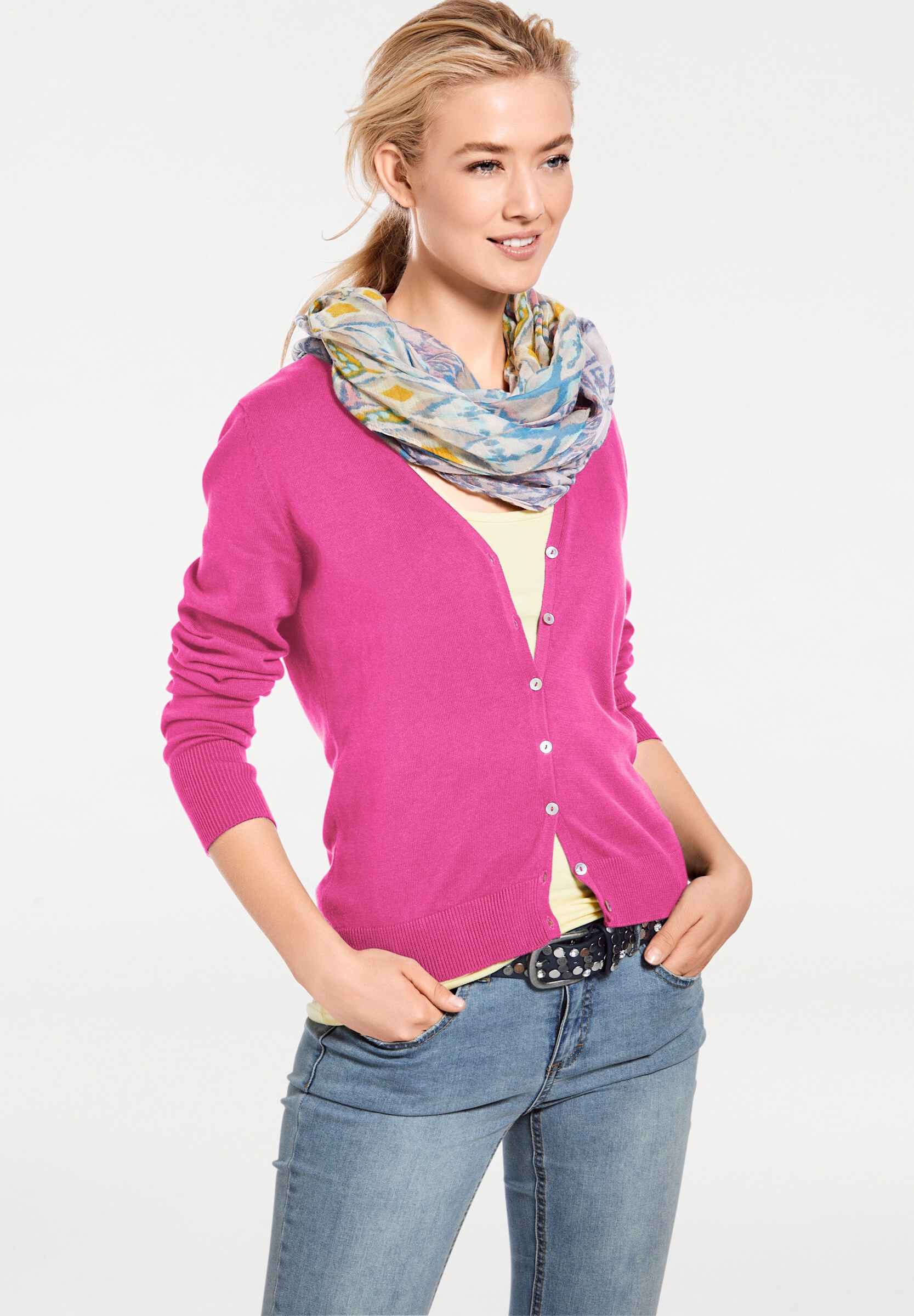 heine Strickjacke »Feinstrickjacke Feinstrickjacke im Cardigan-Style«