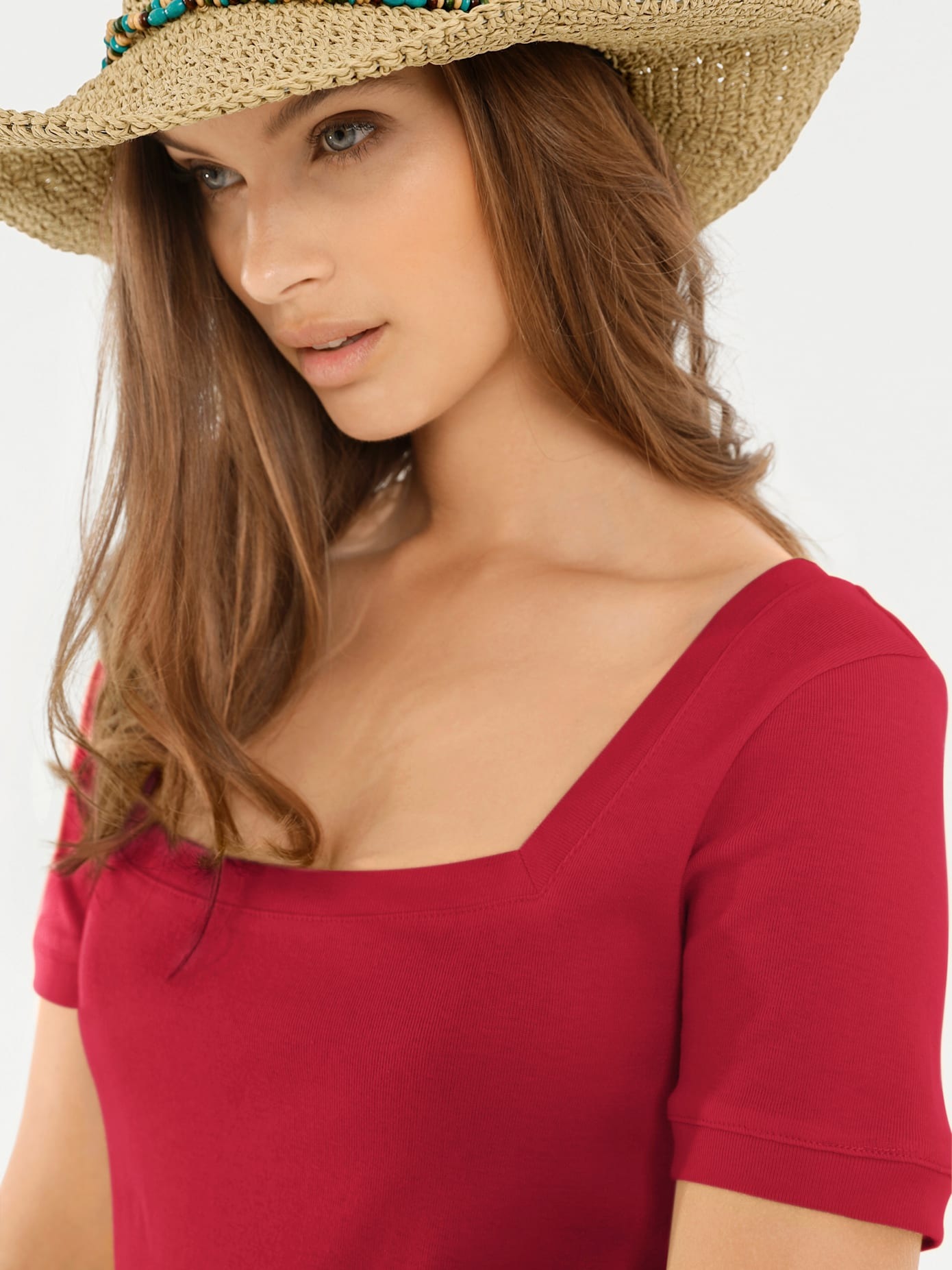 heine Kurzarmshirt »Carré-Shirt«, (1 tlg.)