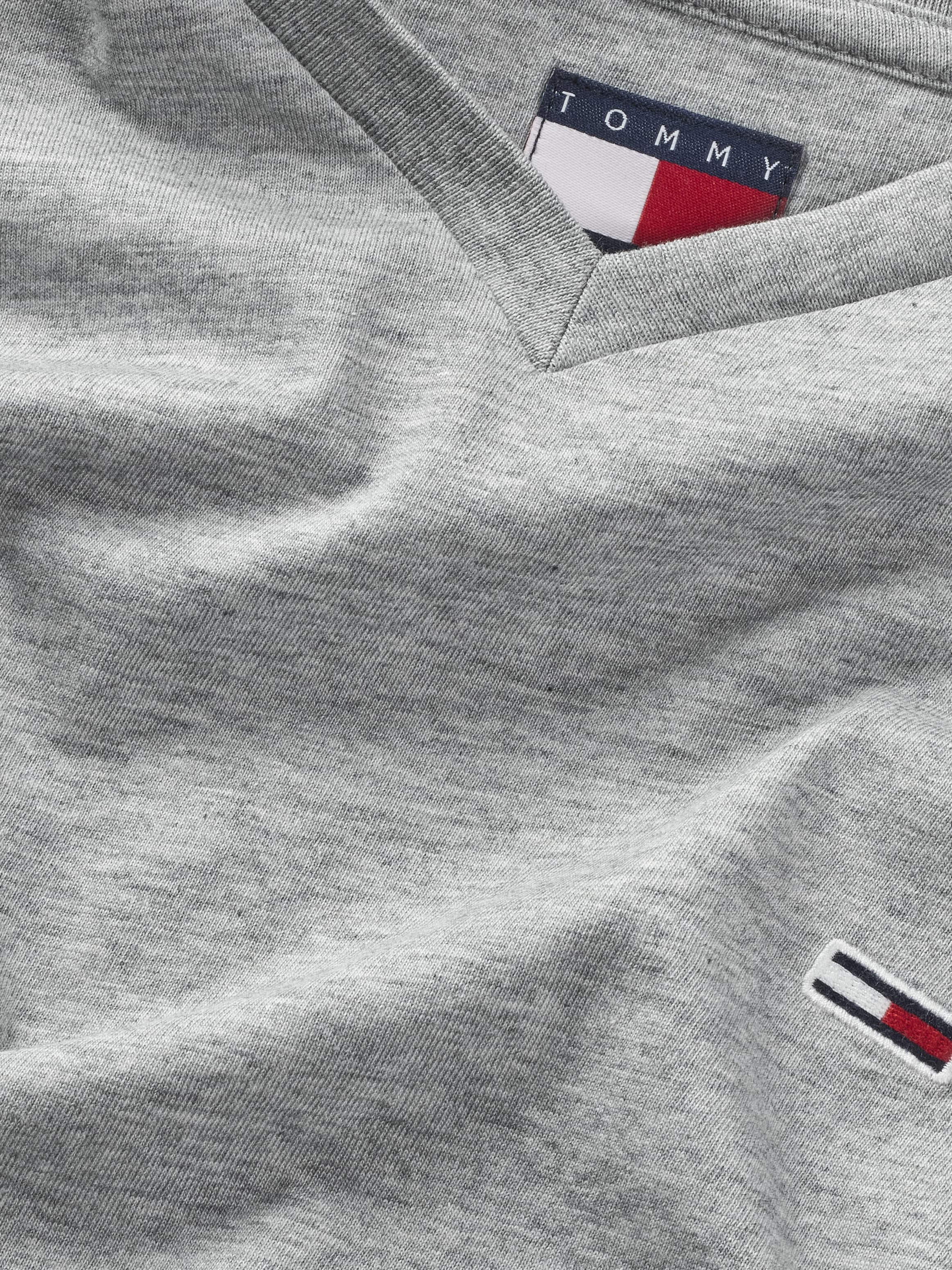 Tommy Jeans T-Shirt »TJM XSLIM JASPE VNECK TEE EXT«, in Melange-Optik