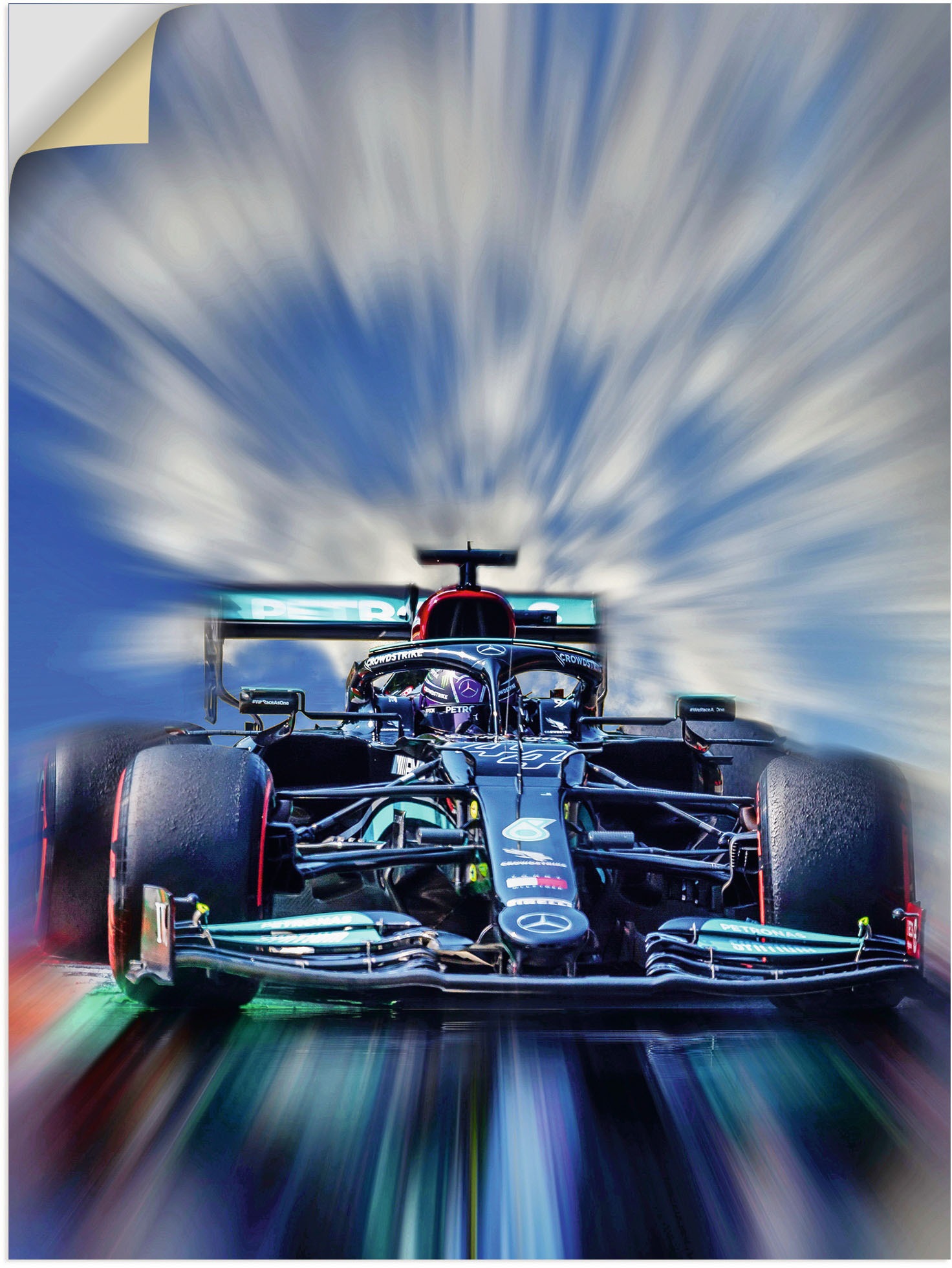 Artland Wandbild »Lewis Hamilton #44«, (1 Auto, versch. OTTO St.), Poster oder Größen bei als Alubild, online Leinwandbild, bestellen in Wandaufkleber