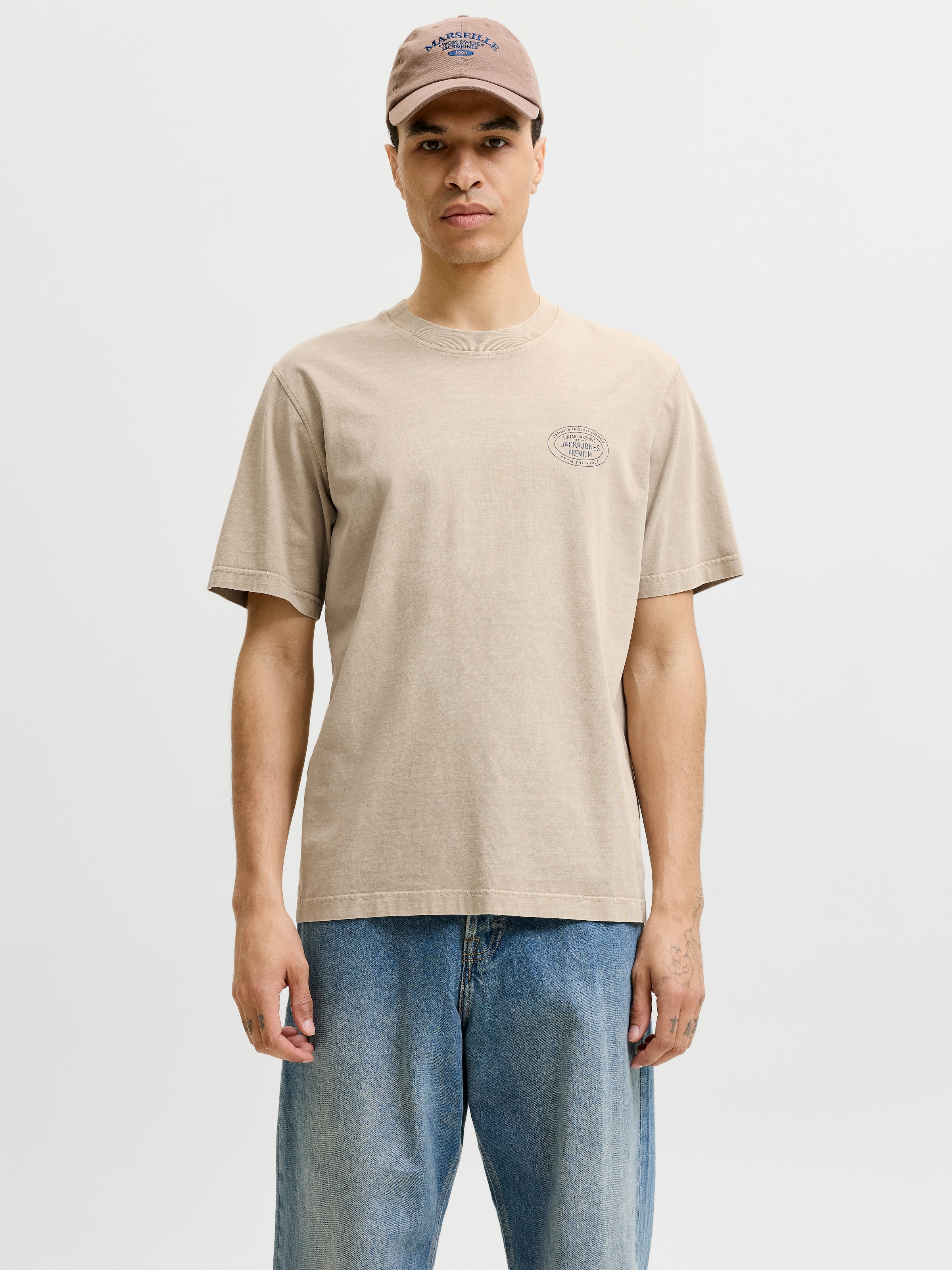 Jack & Jones T-Shirt »JPRBLUFELIX SS TEE« mit Logo Print