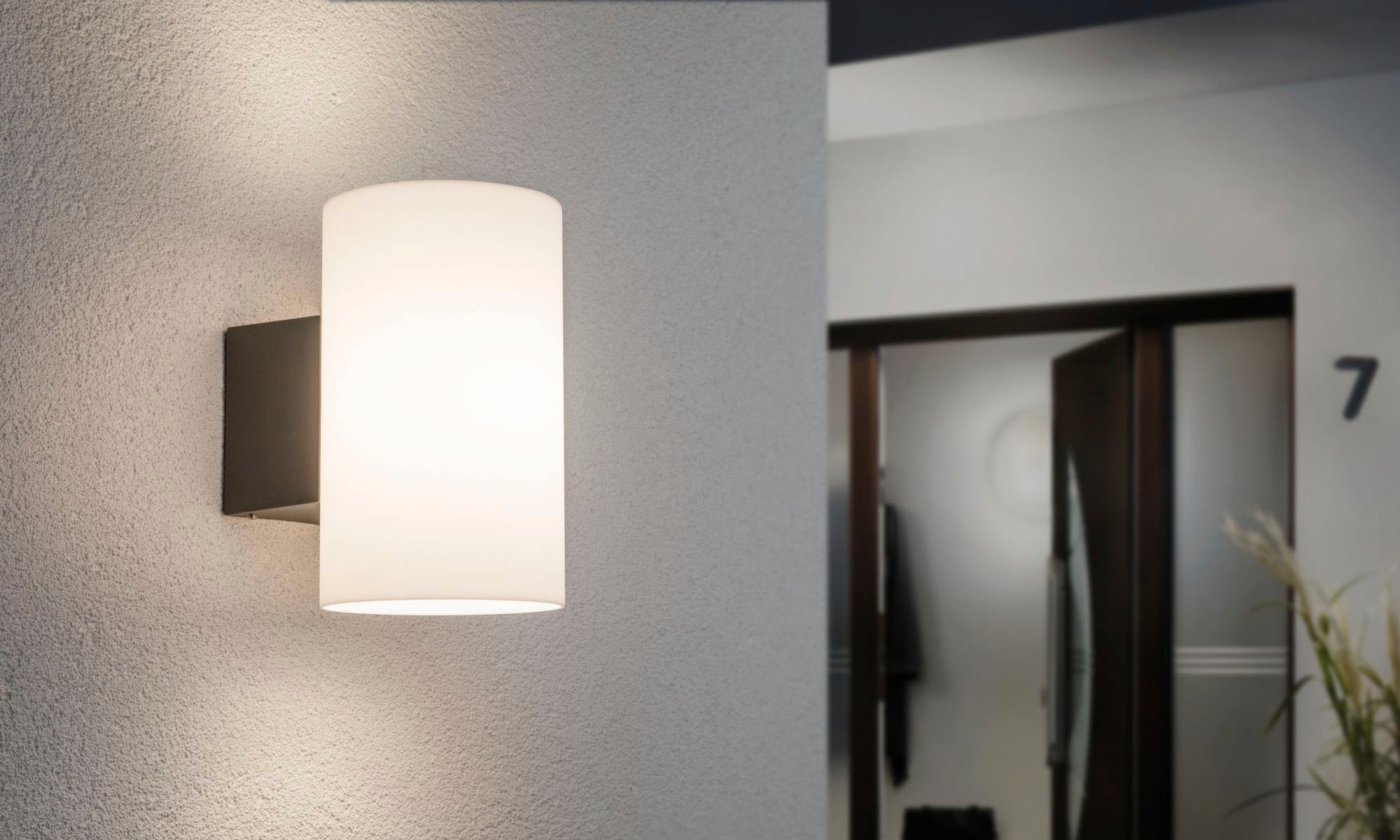 Paulmann LED Außen-Wandleuchte »Outdoor 230V Tube IP54 E27 max 15W Anthrazit Kunststoff«, 1 flammig, Leuchtmittel E27 | ohne Leuchtmittel, E27, IP54