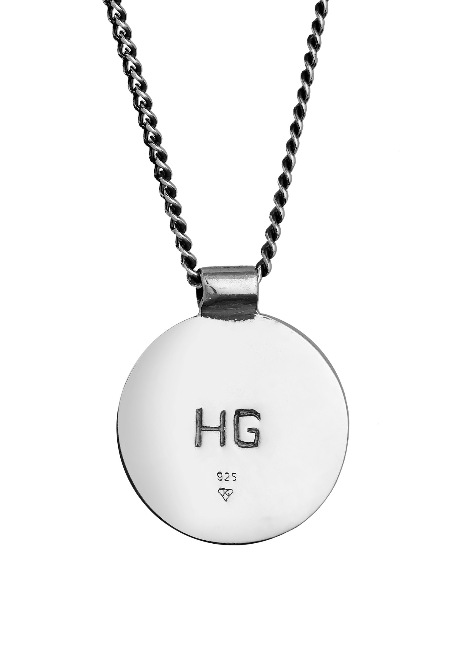 HAZE & GLORY Kette mit Anhänger »Halskette Münze Schlange Pfeile - Savage 925 Silber«