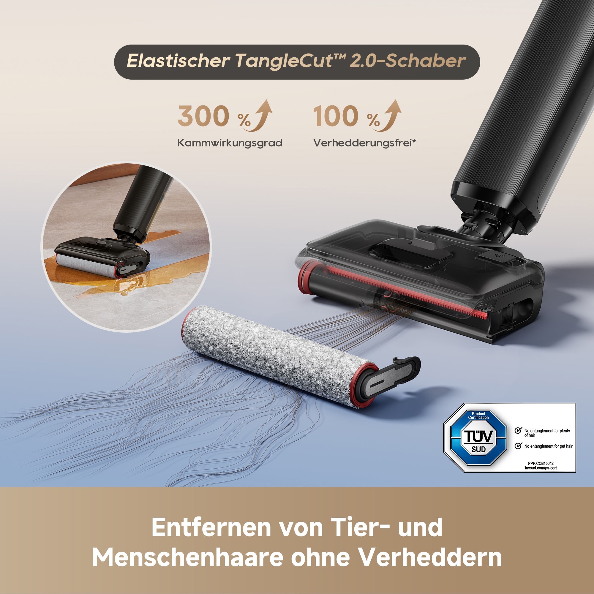 Dreame Nass-Trocken-Akkusauger »G12 Pro Flex« 35 min Laufzeit, Frischwasserreinigung