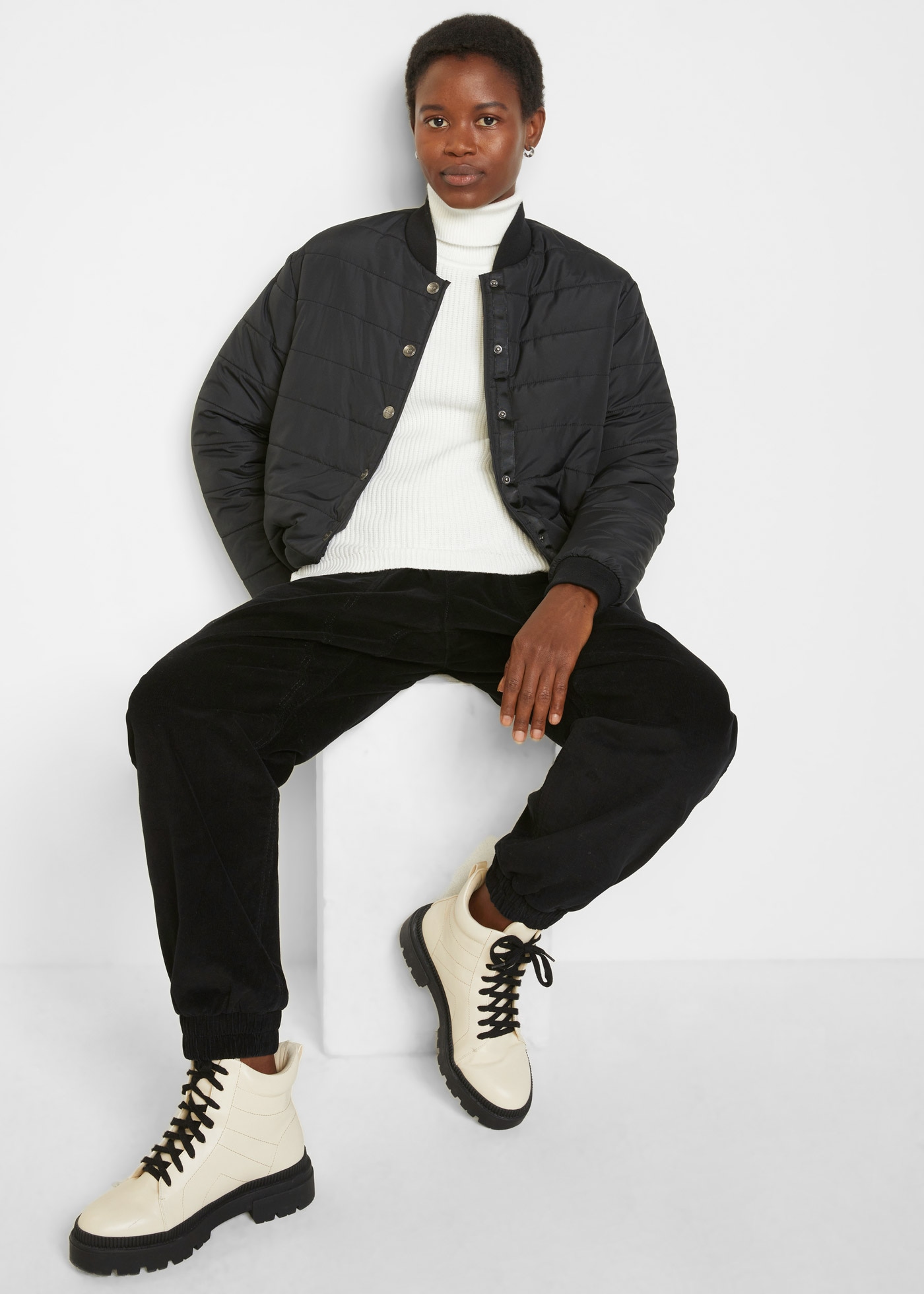 bonprix Cordhose  Cord-Hose aus Baumwoll-Mix