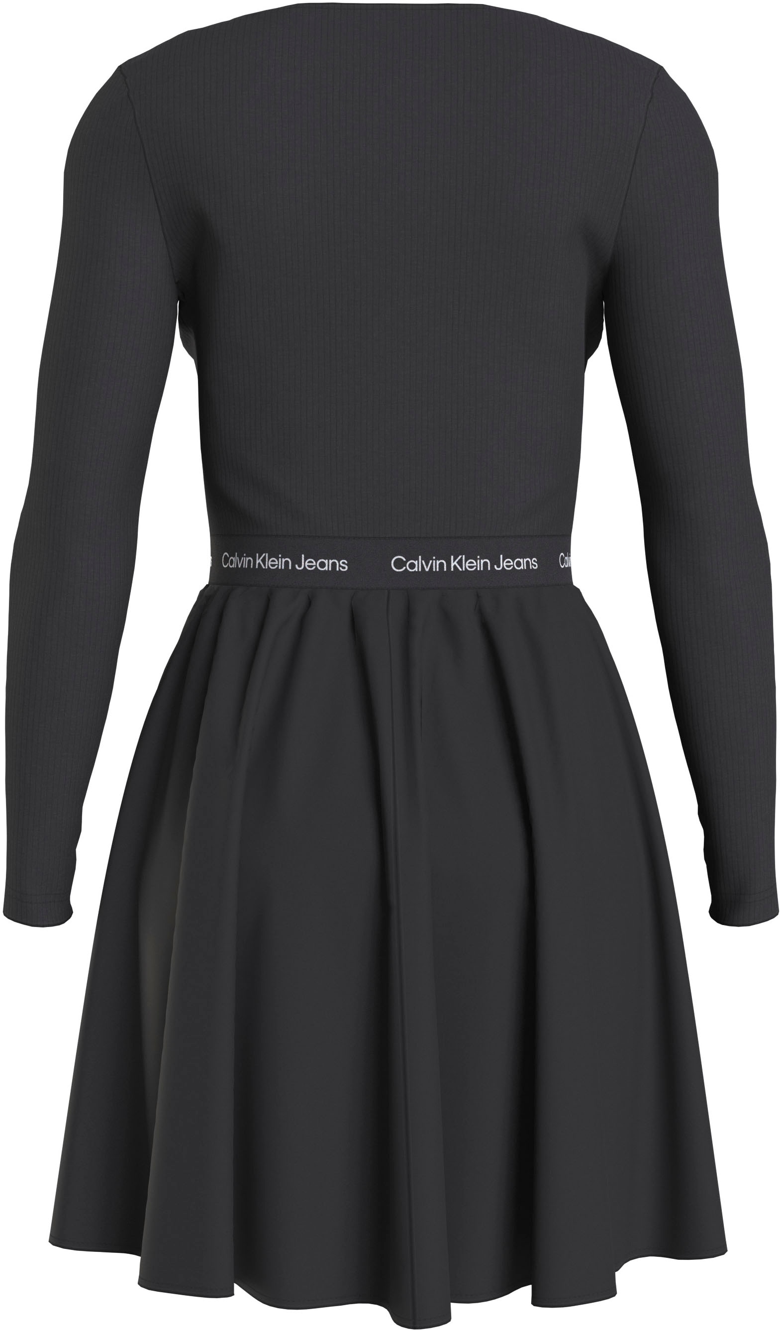 Calvin Klein Jeans Plus Skaterkleid »PLUS LOGO ELASTIC LS DRESS« online bei  OTTO