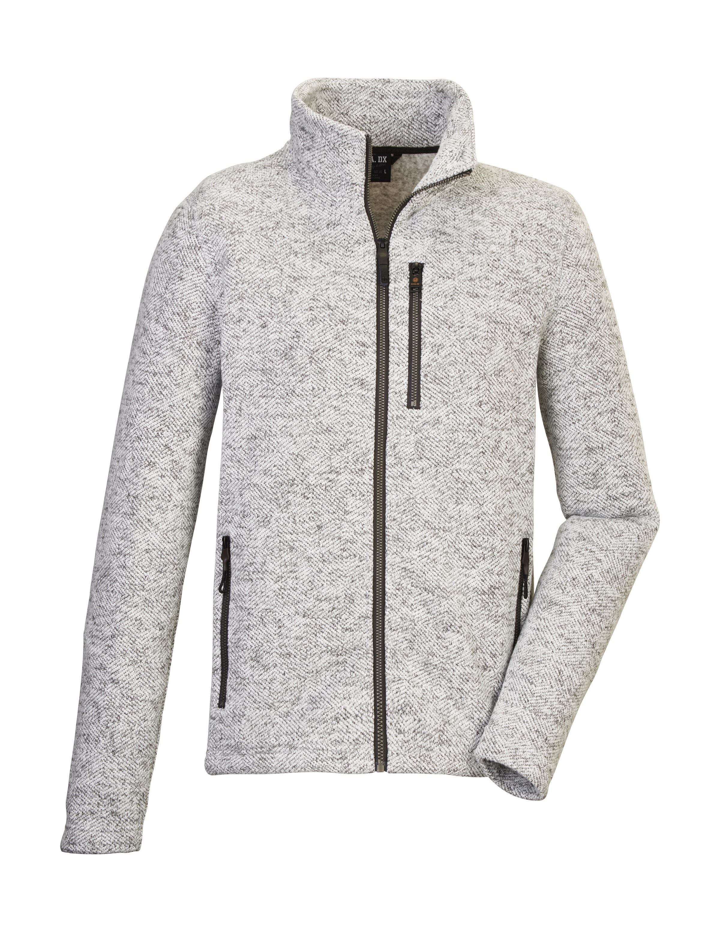 G.I.G.A. DX by killtec Fleecejacke »GW 55 MN KNTFLC JCKT«, Zeitlose Strickfleecejacke, recyceltes Material, Taschen mit Zipper
