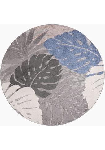 Sanat Teppich »Floral«, rund, 6 mm Höhe, In- und Outdoor geeignet, florales Design,... kaufen