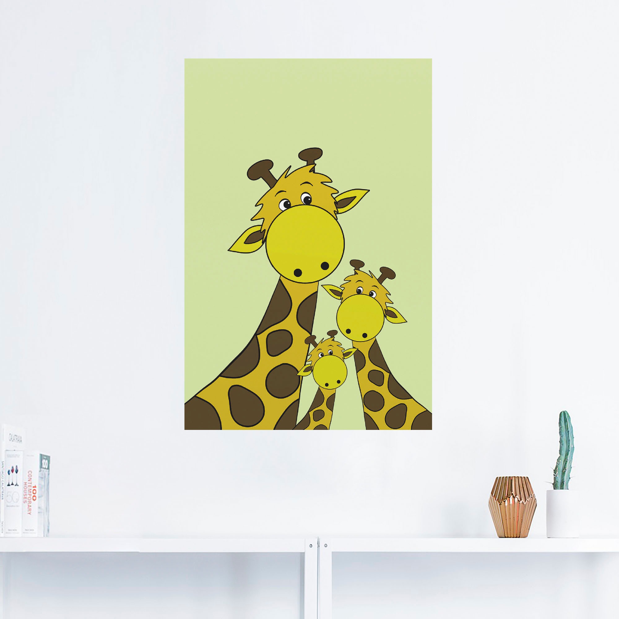 Artland Wandbild »Giraffen«, Tiere, (1 St.), als Alubild, Leinwandbild, Wandaufkleber oder Poster in versch. Größen