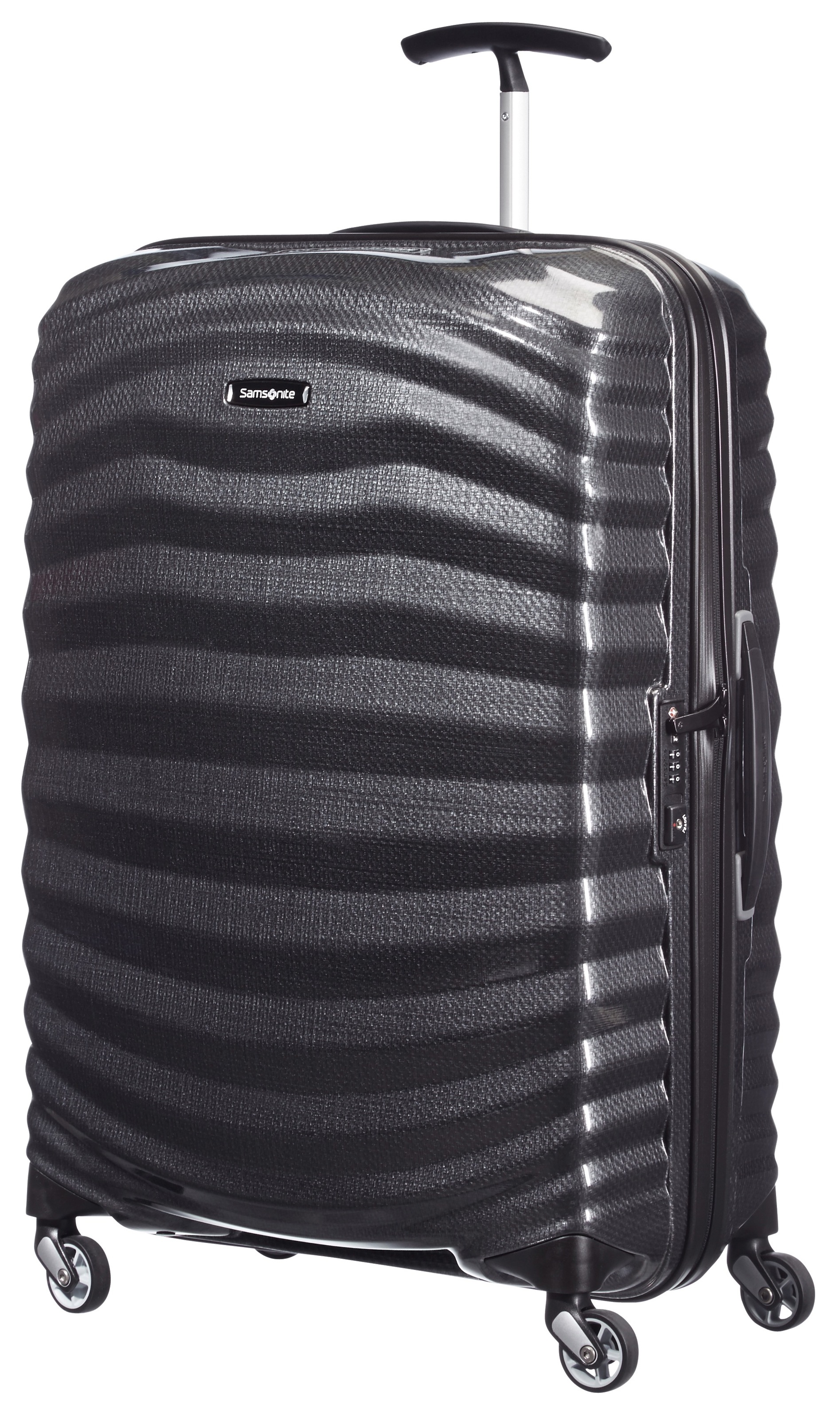 Samsonite Hartschalen-Trolley »LITE-SHOCK, verschiedene Größen«, 4 Rollen, Reisekoffer Trolley Aufgabegepäck TSA-Zahlenschloss Made in Europe