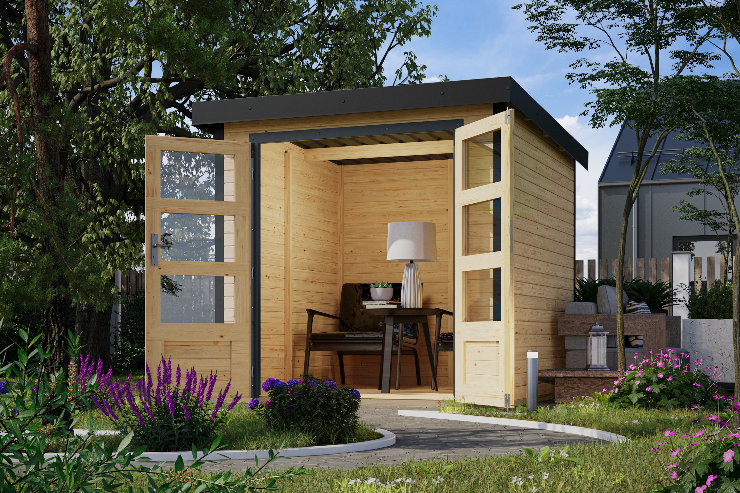 Karibu Gartenhaus »Jupiterino 2, in verschiedenen Farben« Made in Germany