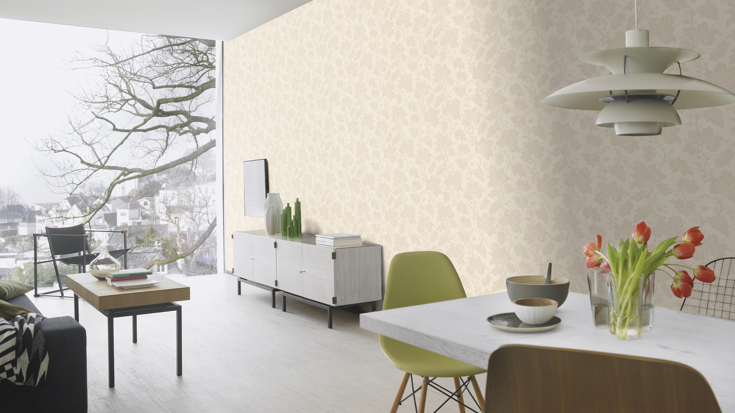 Rasch Vinyltapete »Vliestapete Trianon XIII mit Blumenranken« botanisch texturiert Blumenranken