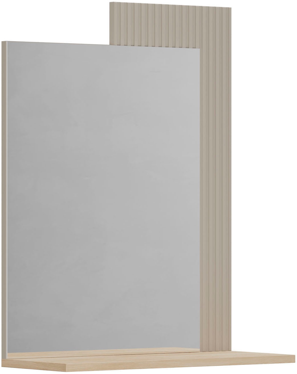 Home affaire Garderobenspiegel »Luminara« Flurspiegel mit Ablage und eleganter Rillenoptik - (B/T/H) 65/26/84 cm