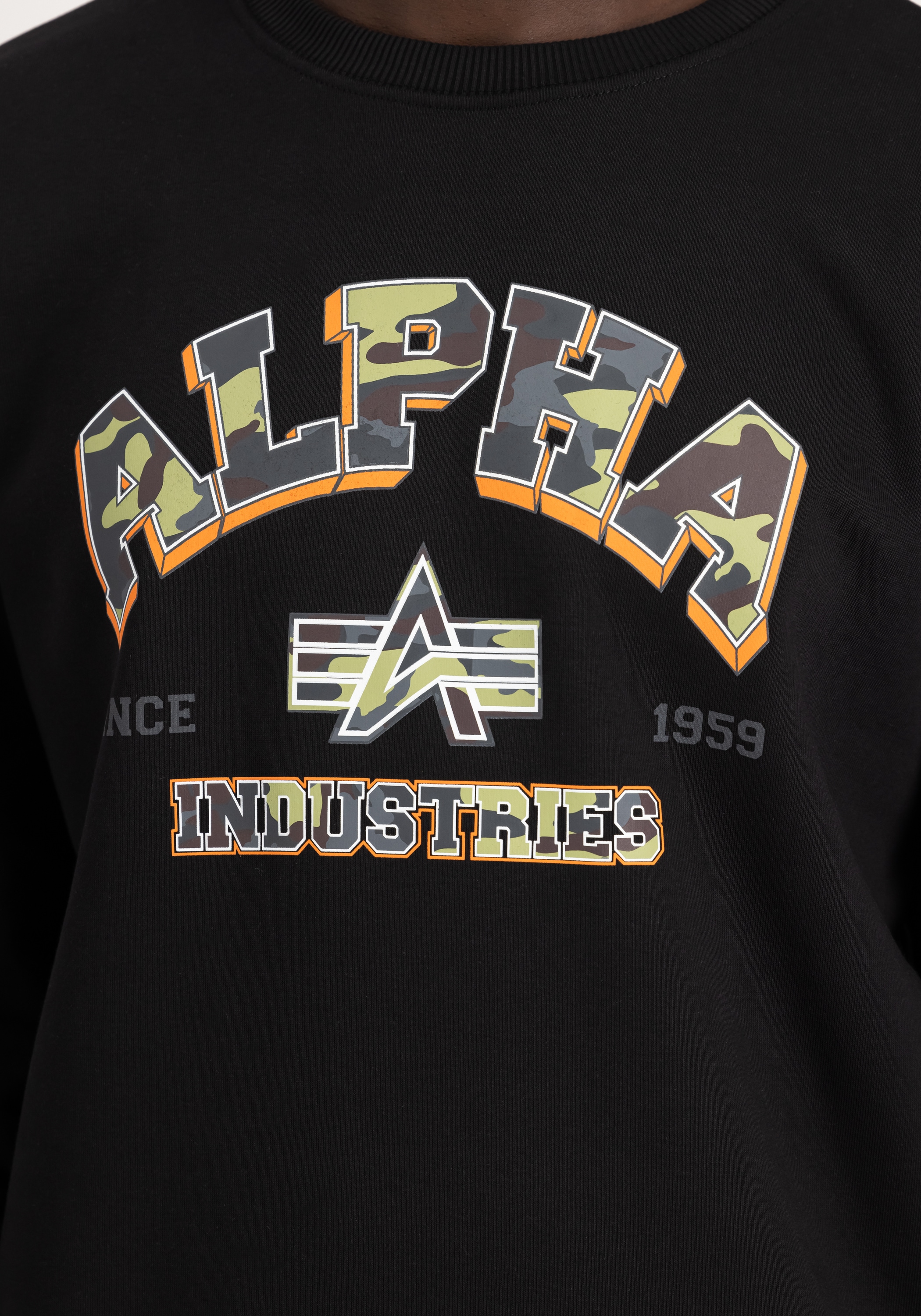 Alpha Industries Sweater »Alpha Industries Men - Sweatshirts College Camo Sweater«