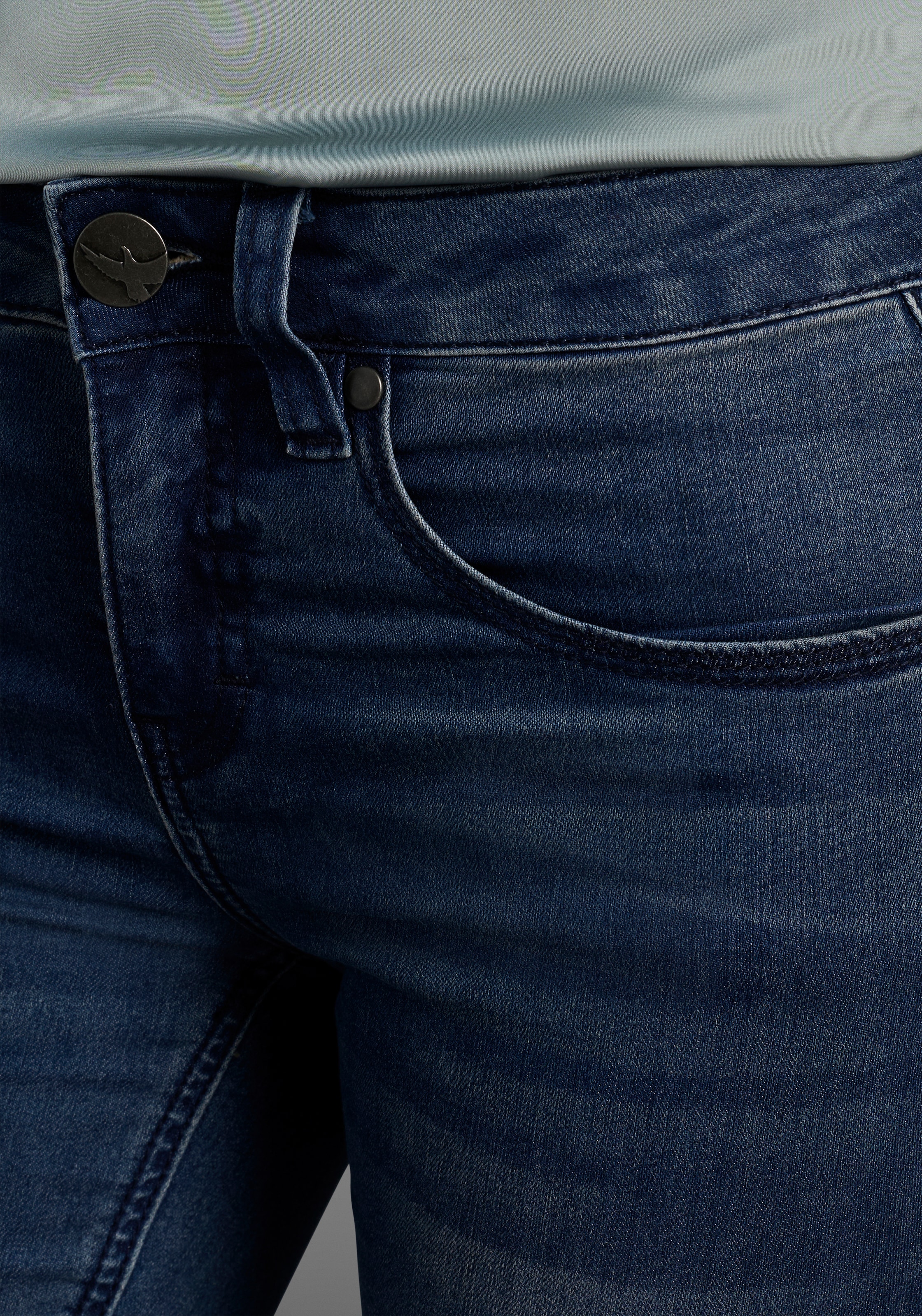 Arizona Skinny-fit-Jeans »Shaping«, skinny Passform, normale Leibhöhe, in Stretch-Qualität, Used-Look