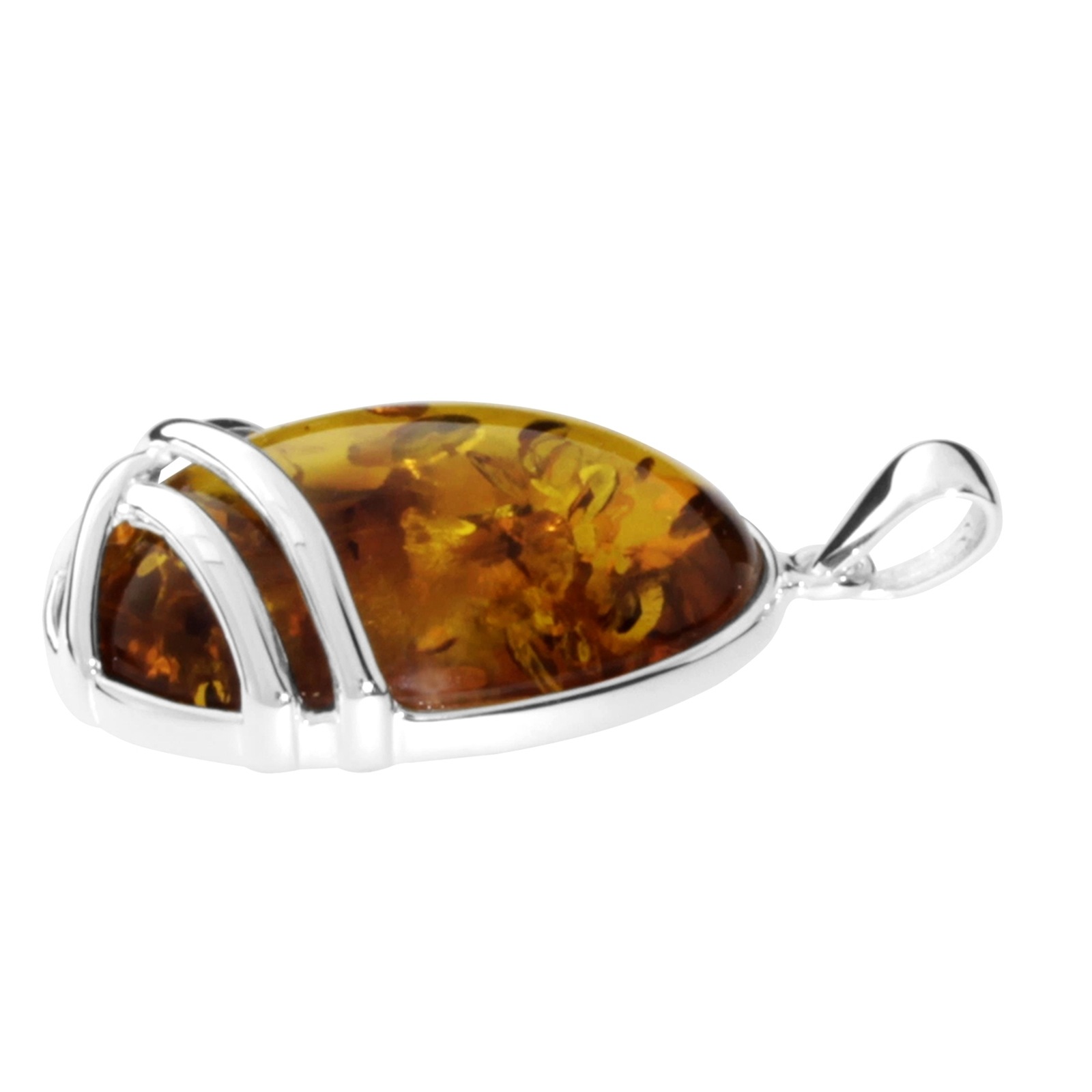 OSTSEE-SCHMUCK Kettenanhänger »- Hedra - Silber 925/000 - Bernstein«