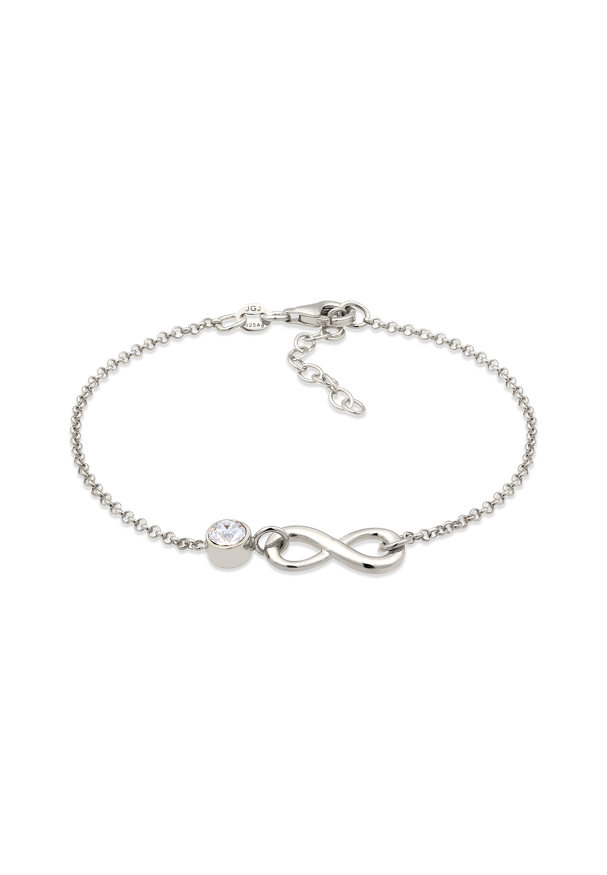 Elli Armkette »Armband Unendlichkeit Infinity 925 Sterling Silber, mit Kristallen von Swarovski®«
